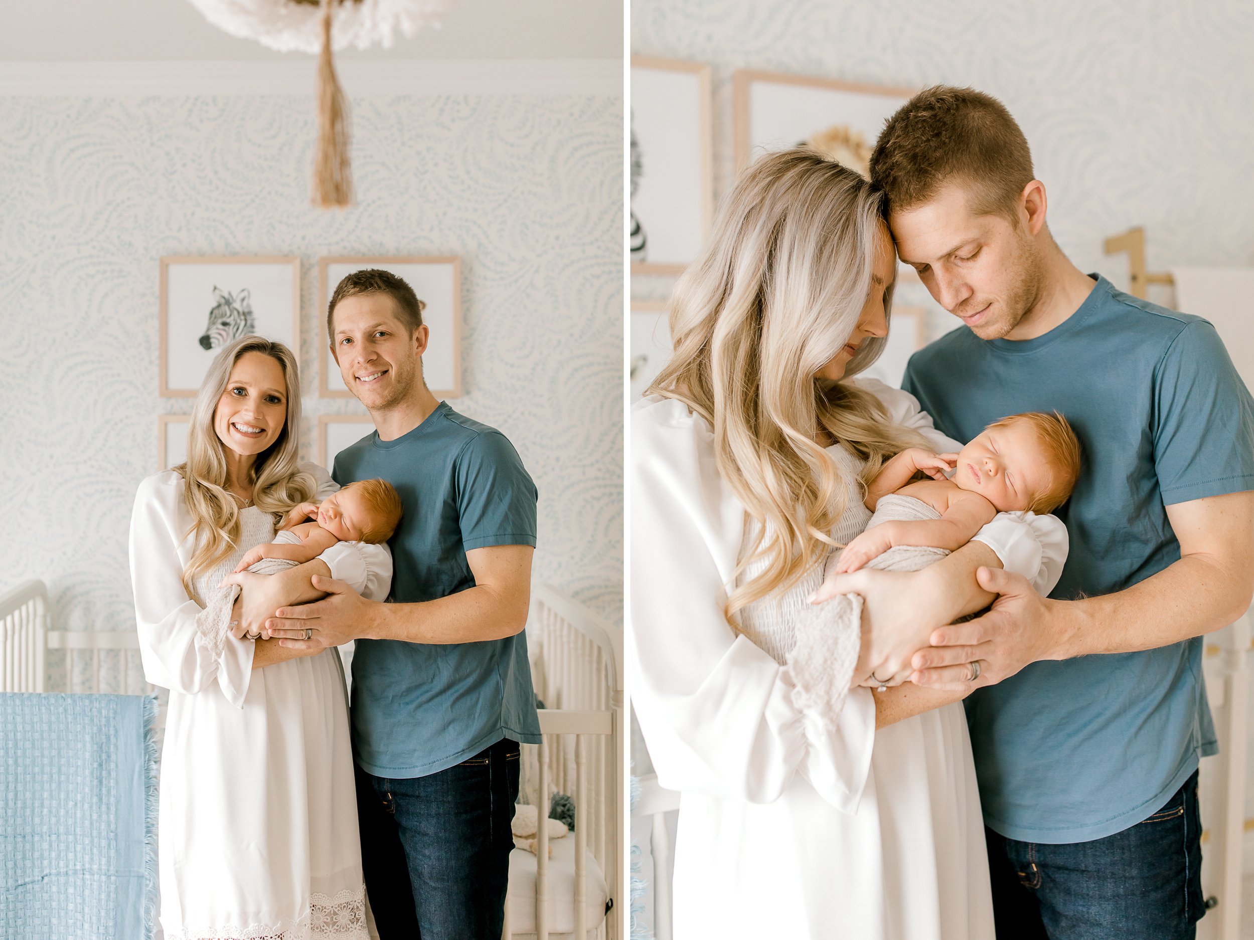 Neutral Baby Boys Nursery Room | Michigan Newborn Lifestyle Photography