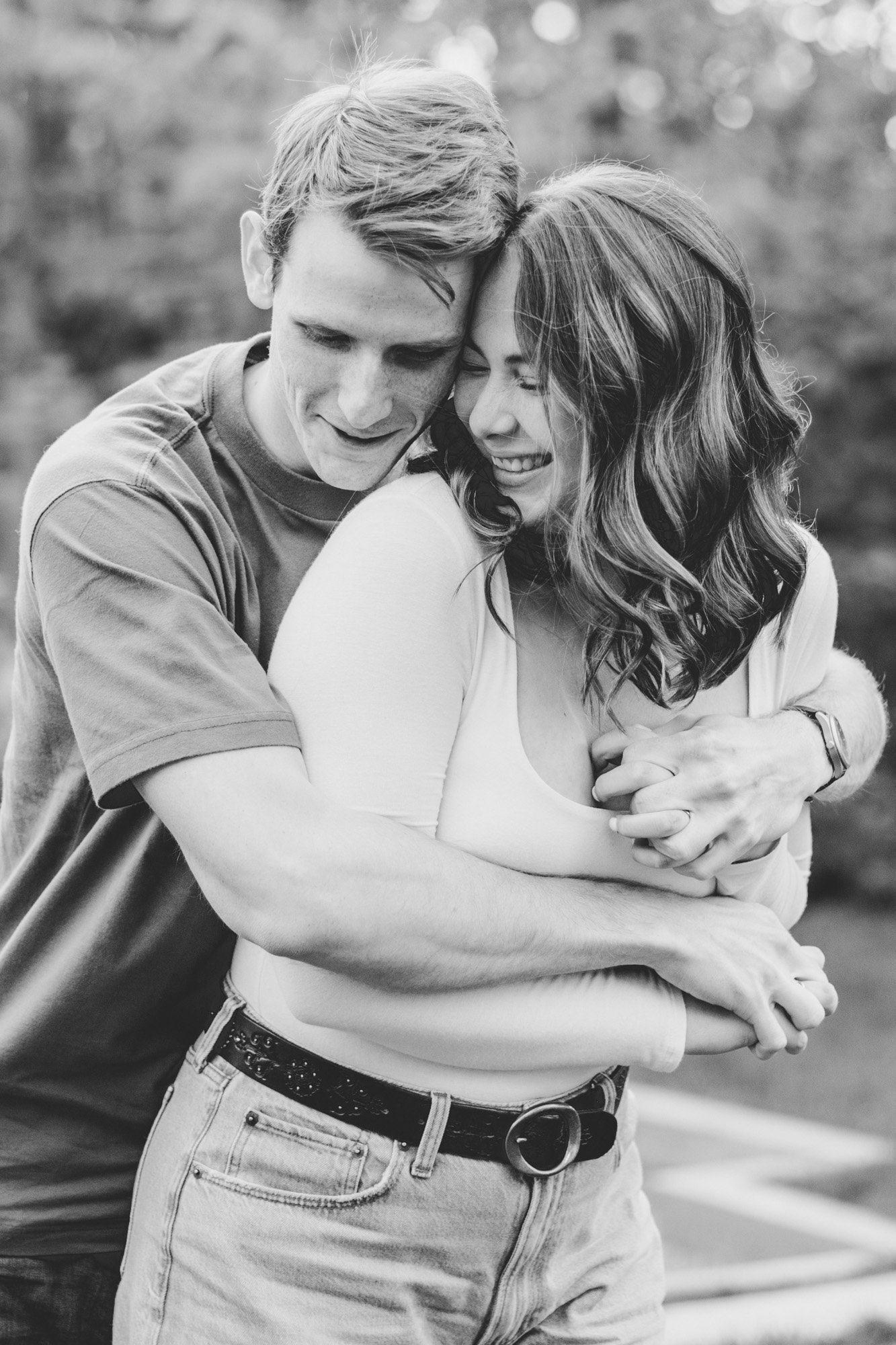 Glass House Community Engagement | Greenhouse Nursery Engagement Session in West Michigan | Laurenda Marie Photography