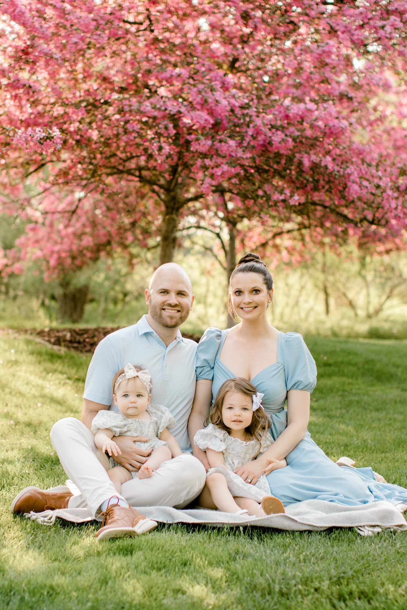 Pink Blossom Spring Mini Sessions in West Michigan