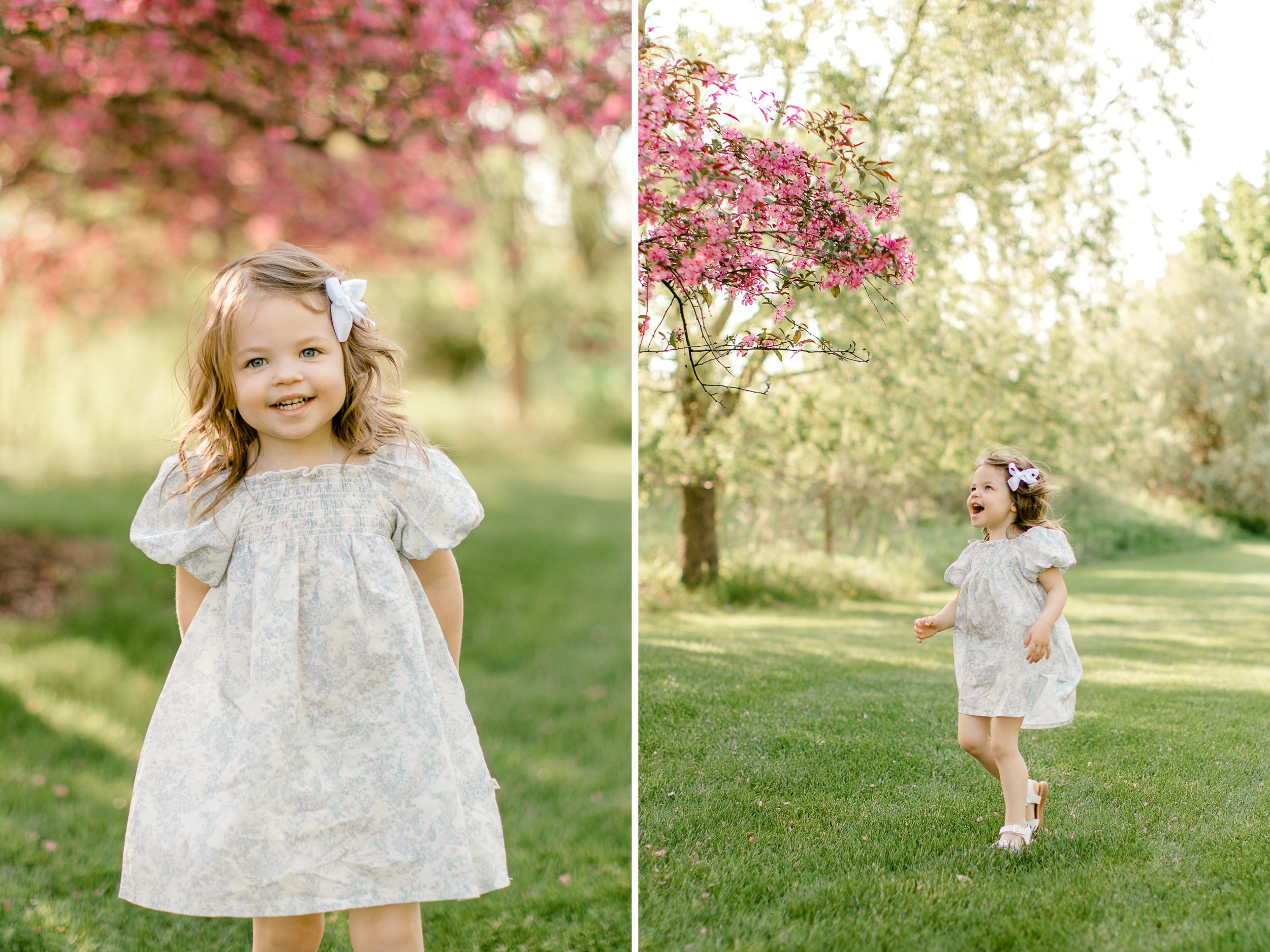 Pink Blossom Spring Mini Sessions in West Michigan