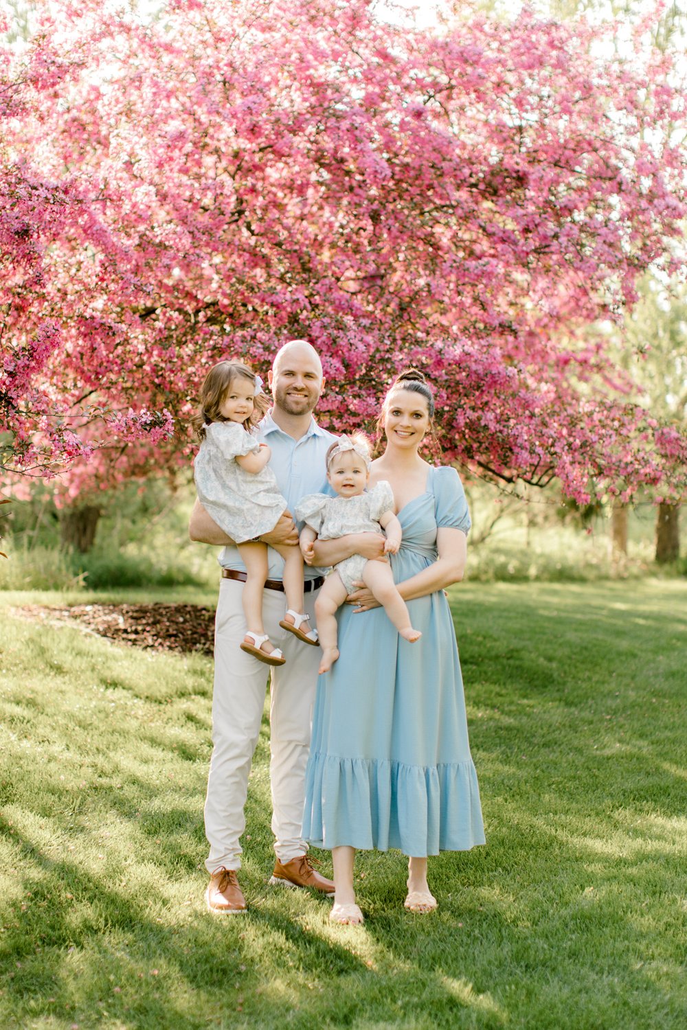 Pink Blossom Spring Mini Sessions in West Michigan