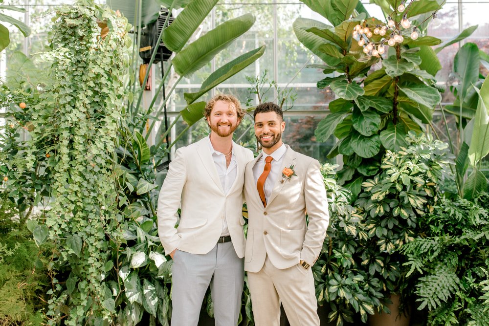 Greenhouse wedding in West Michigan at The Downtown Market GR | Modern Timeless Wedding |  Laurenda Marie Photography