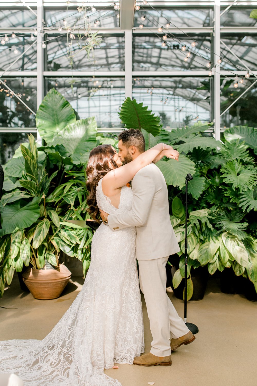 Greenhouse wedding in West Michigan at The Downtown Market GR | Modern Timeless Wedding |  Laurenda Marie Photography