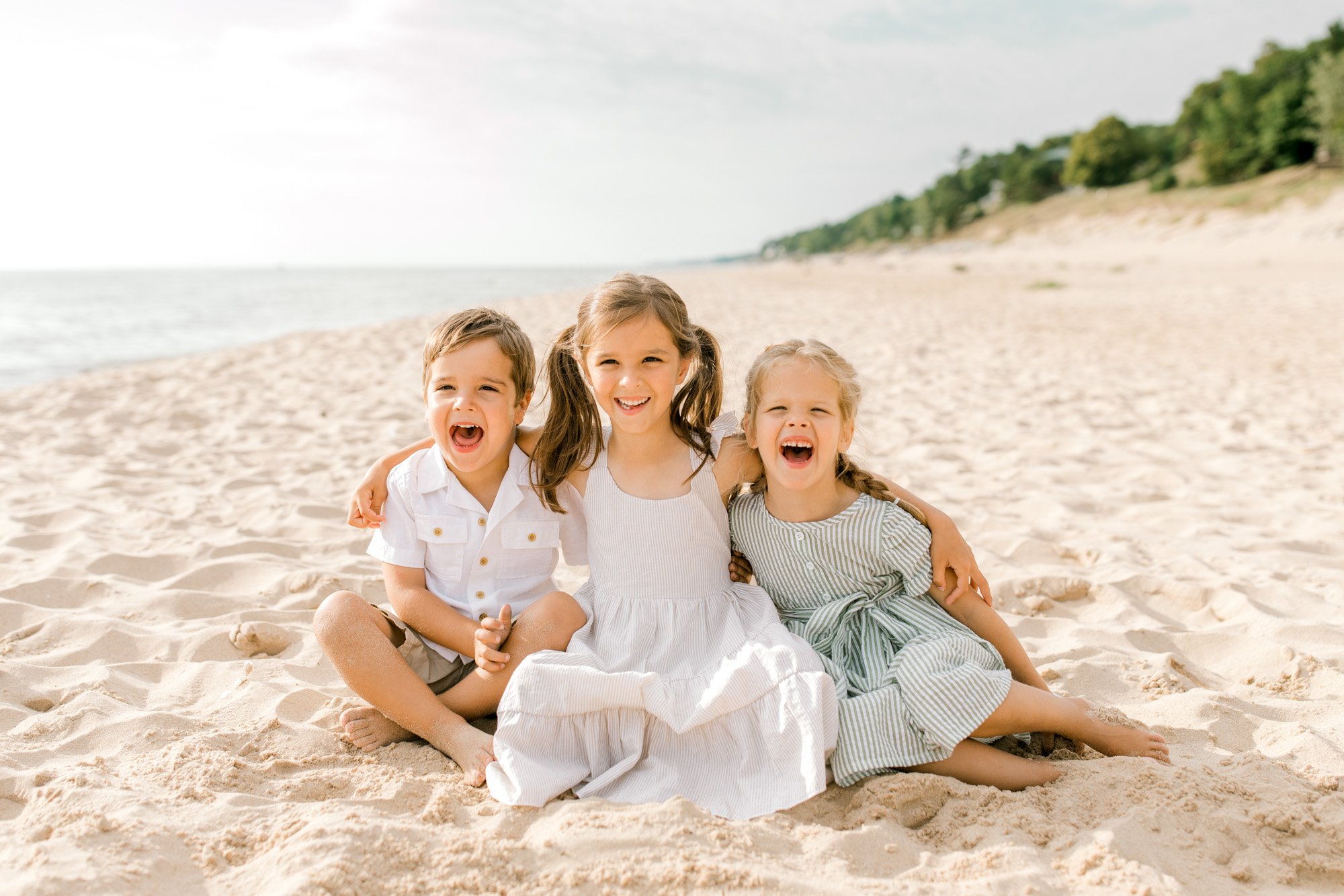 Lake Michigan Beach Lifestyle Family Session | West Michigan Family Photographer | Laurenda Marie Photography