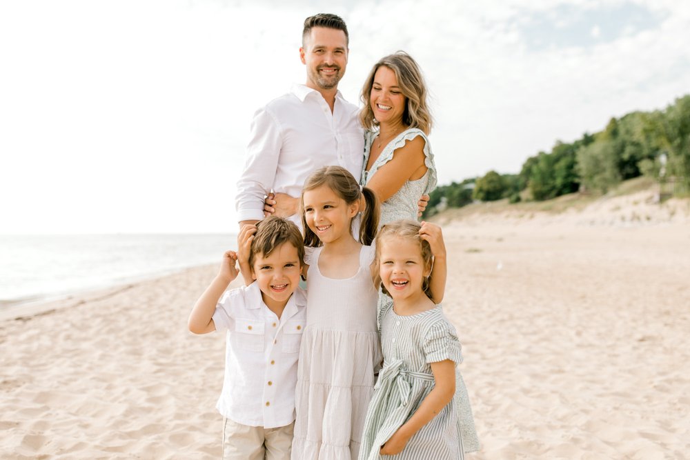 Lake Michigan Beach Lifestyle Family Session | West Michigan Family Photographer | Laurenda Marie Photography