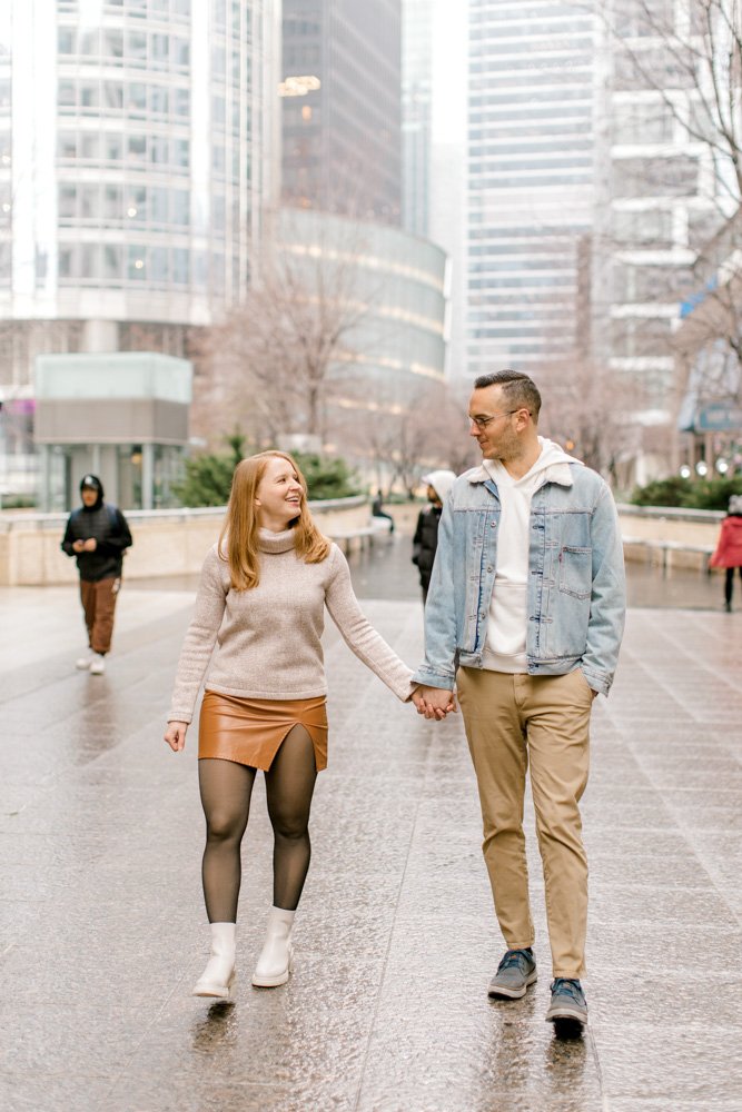 Chicago Wrigley Building Engagement Session | Timeless Wedding Photography | Laurenda Marie Photography