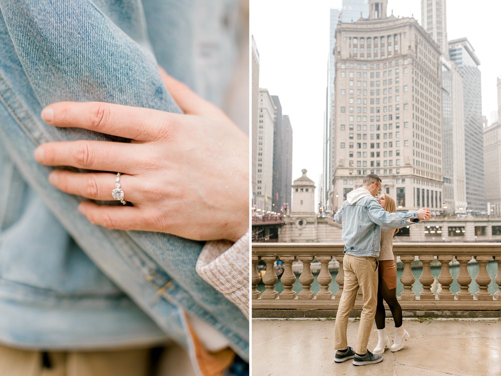 Chicago Wrigley Building Engagement Session | Timeless Wedding Photography | Laurenda Marie Photography