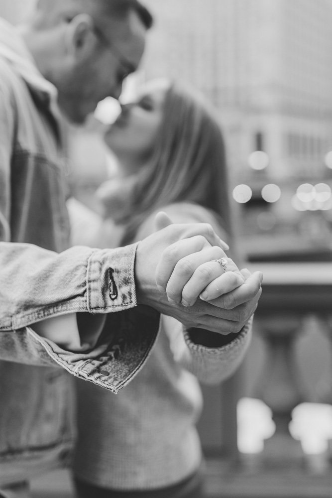 Chicago Wrigley Building Engagement Session | Timeless Wedding Photography | Laurenda Marie Photography