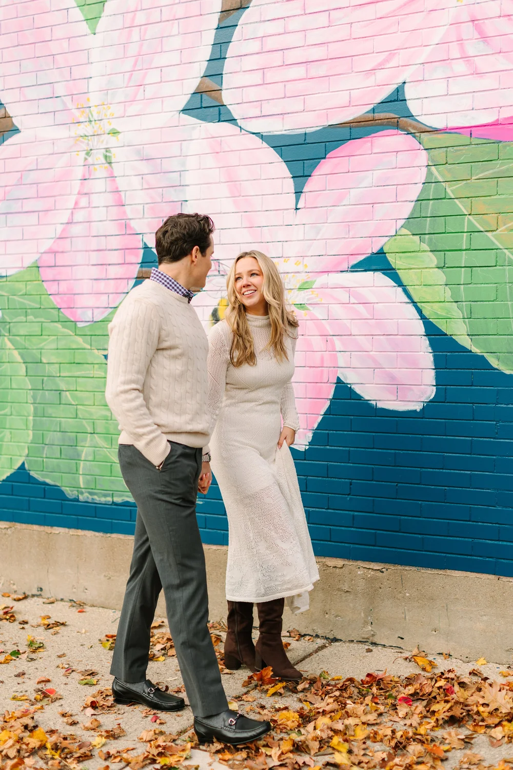 Urban Engagement Session in Michigan | Classic, Timeless Engagement Photos | Laurenda Marie Photography | St Joseph Michigan