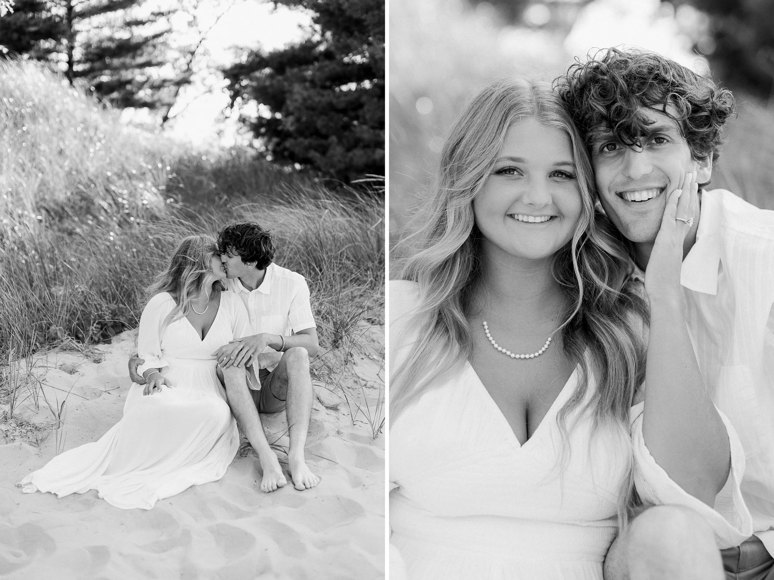 Lake Michigan Engagement Session | Michigan Weddings | Laurenda Marie Photography