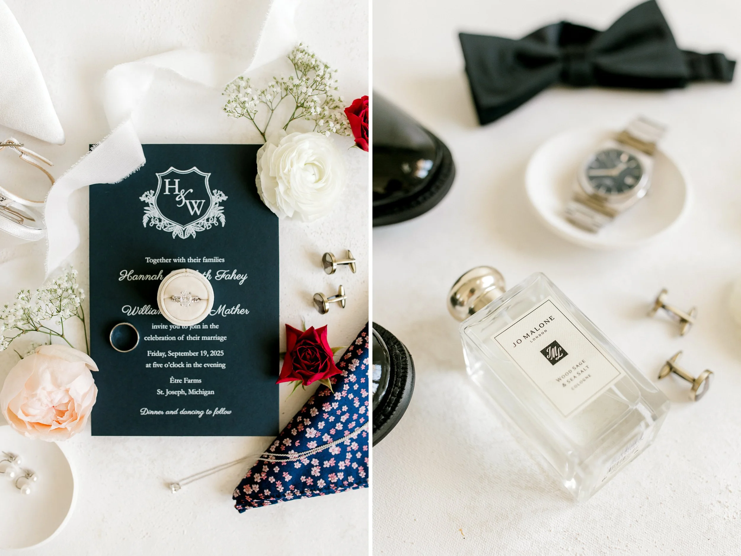 Modern Wedding at Etre Farms in St. Joseph Michigan | Laurenda Marie Photography | West Michigan + Chicago Wedding Photography