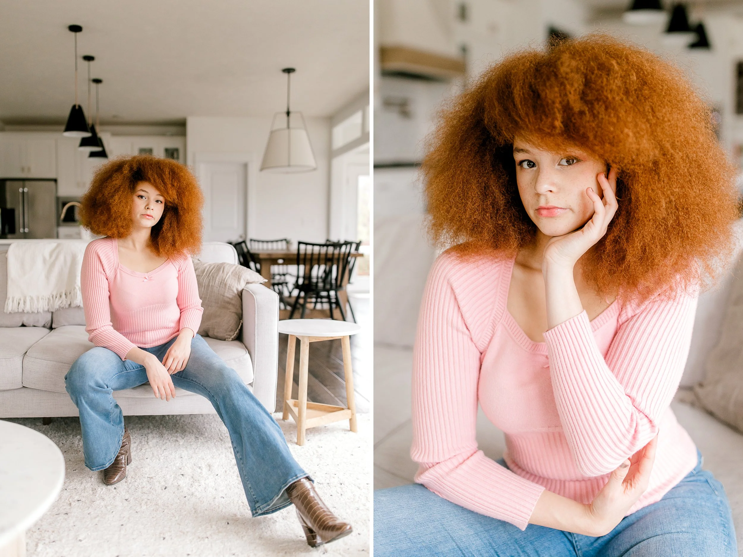 Modeling Portfolio Photo Shoot in Grand Rapids | Indoor poses for women | Lifestyle Session Indoor | Laurenda Marie Photography