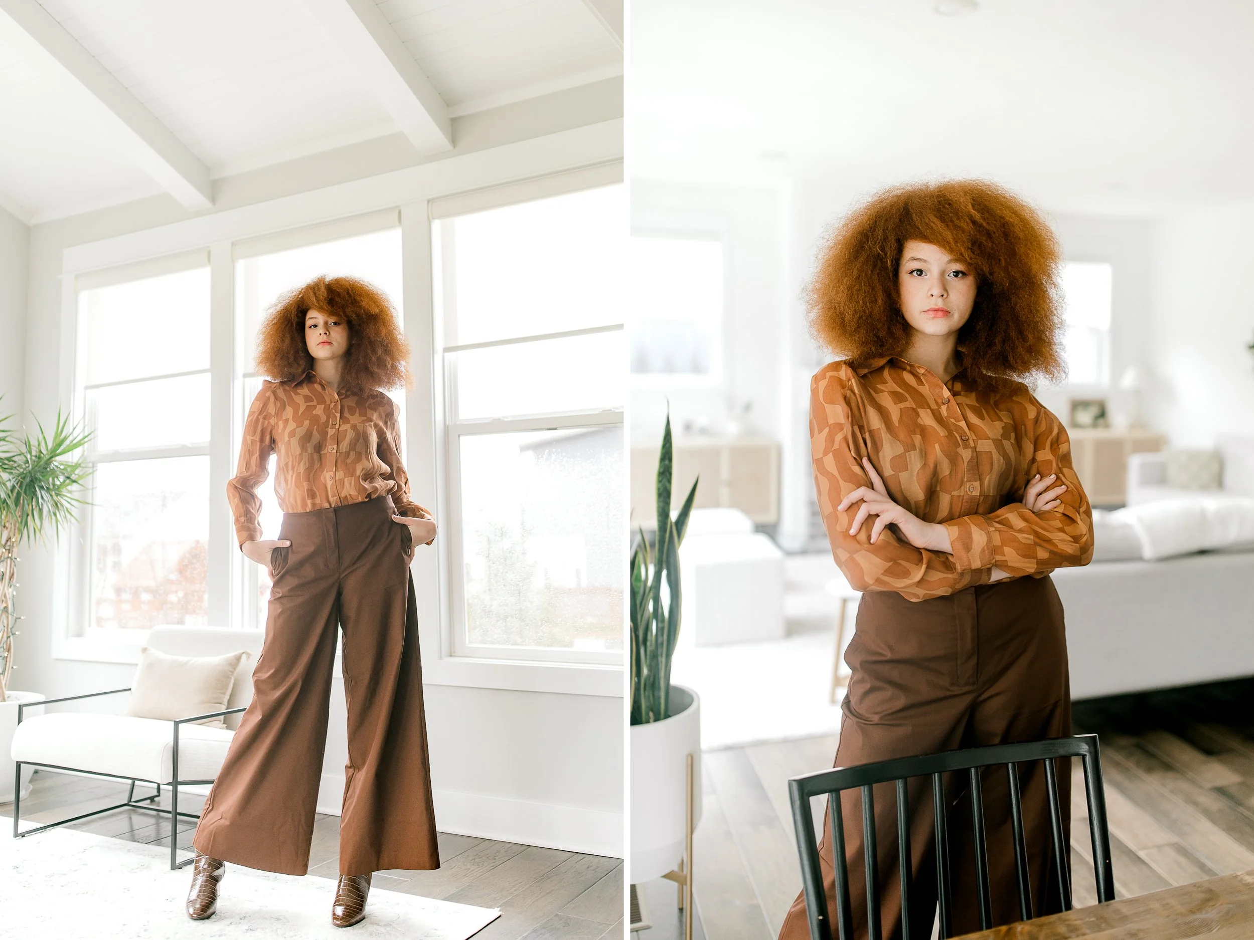 Modeling Portfolio Photo Shoot in Grand Rapids | Indoor poses for women | Lifestyle Session Indoor | Laurenda Marie Photography