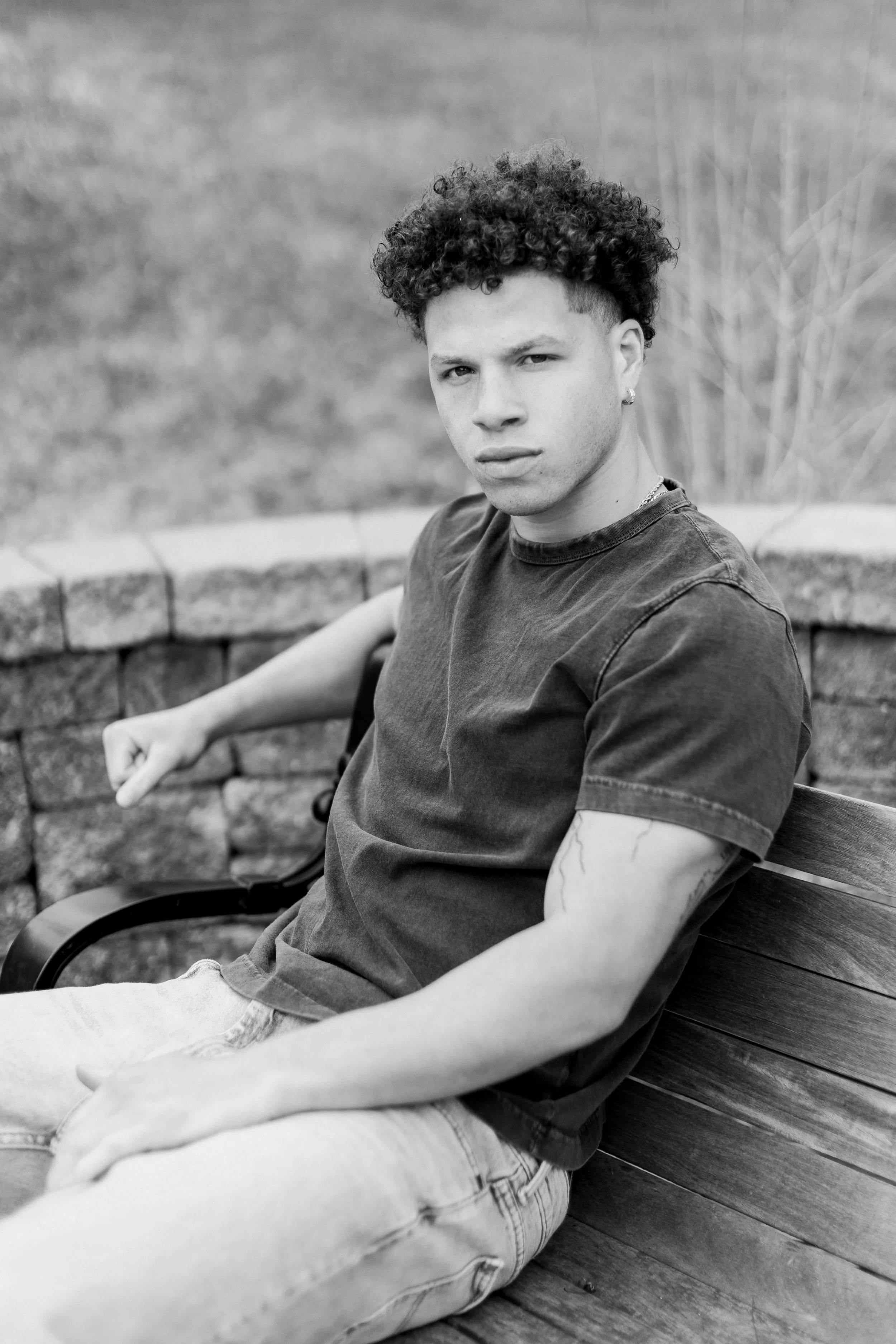 Mens model portfolio photo shoot | outdoor portfolio photos | MSU football player model | Unique Models and Talent | Laurenda Marie Photography 