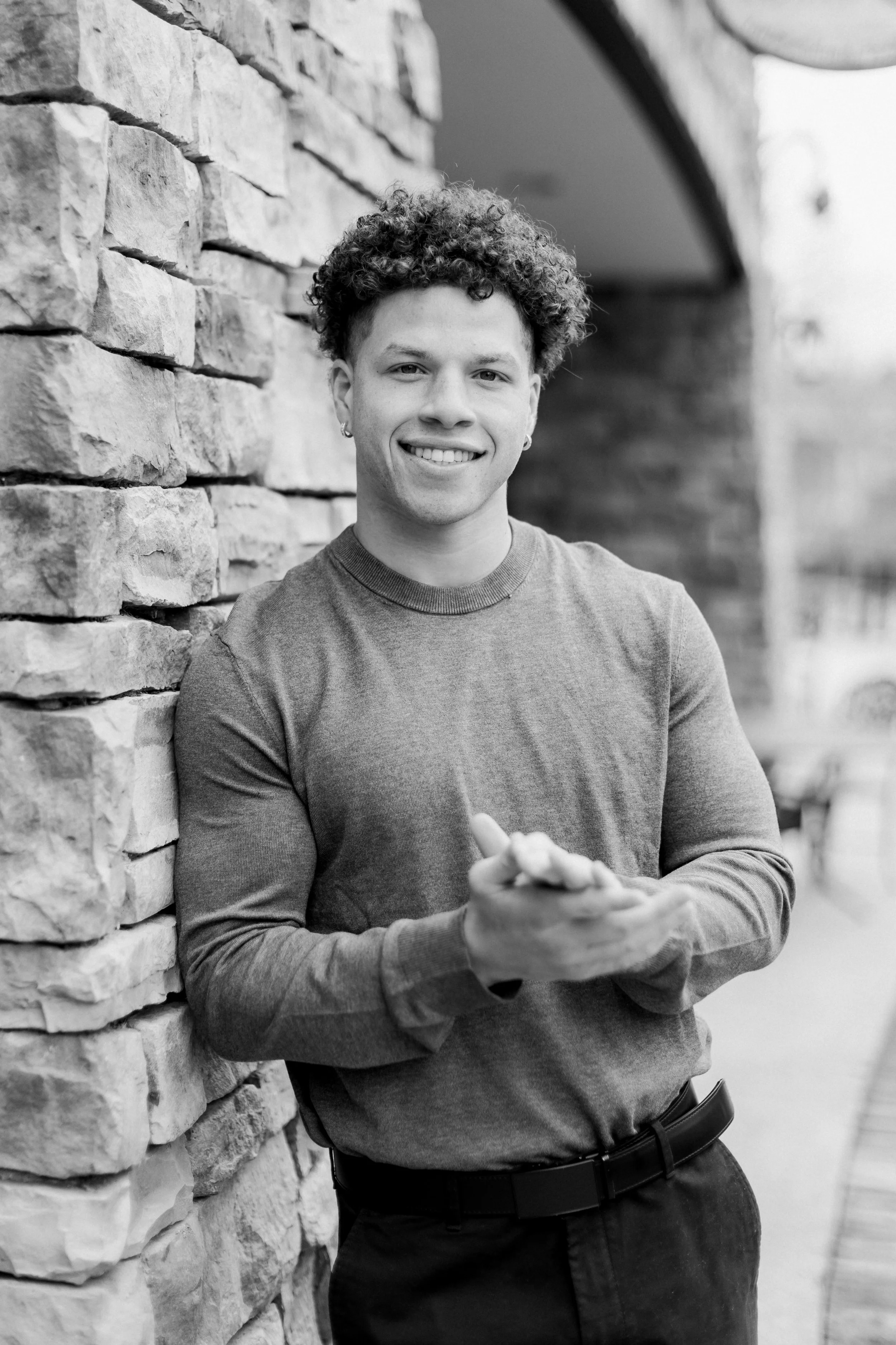 Mens model portfolio photo shoot | outdoor portfolio photos | MSU football player model | Unique Models and Talent | Laurenda Marie Photography 