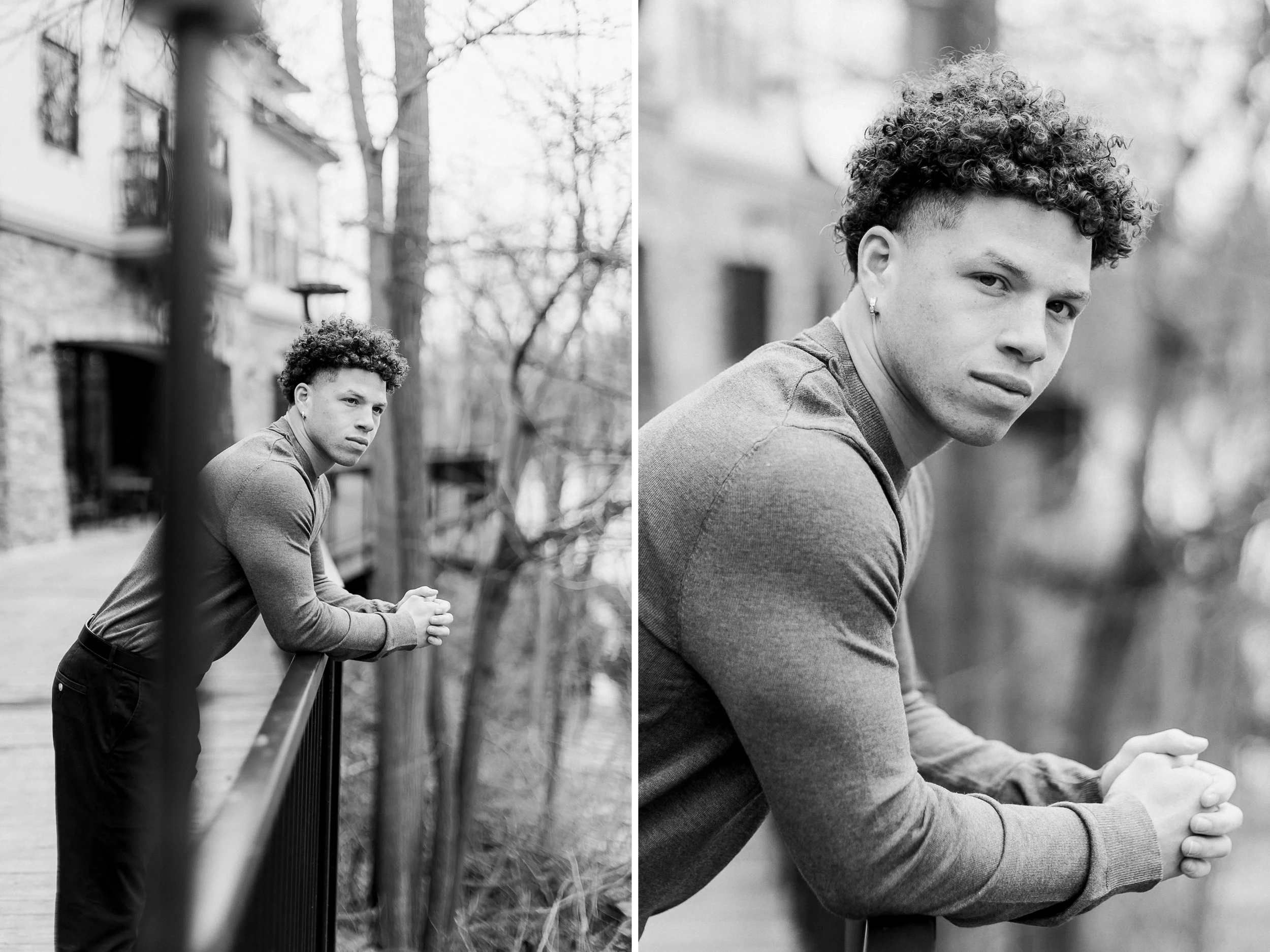 Mens model portfolio photo shoot | outdoor portfolio photos | MSU football player model | Unique Models and Talent | Laurenda Marie Photography 