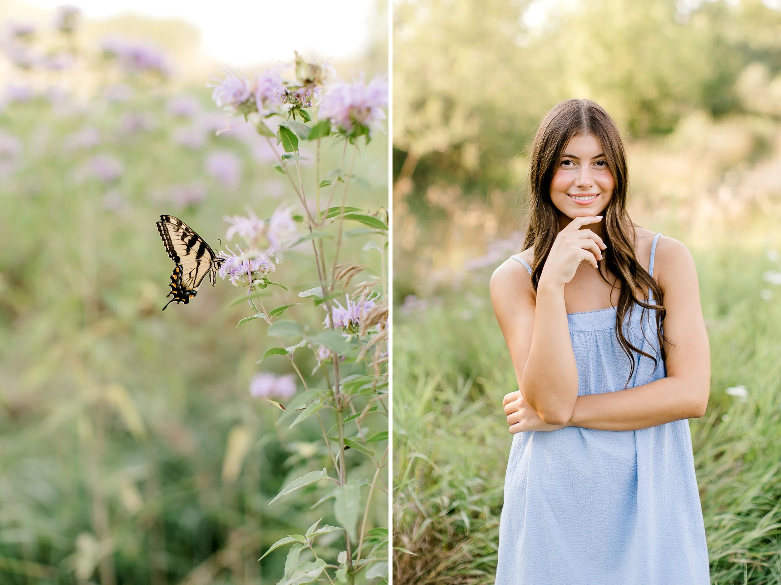 Senior girl portrait session | West Michigan Senior Photos | Wildflower field senior photos | Laurenda Marie Photography | Grand Rapids Photographer