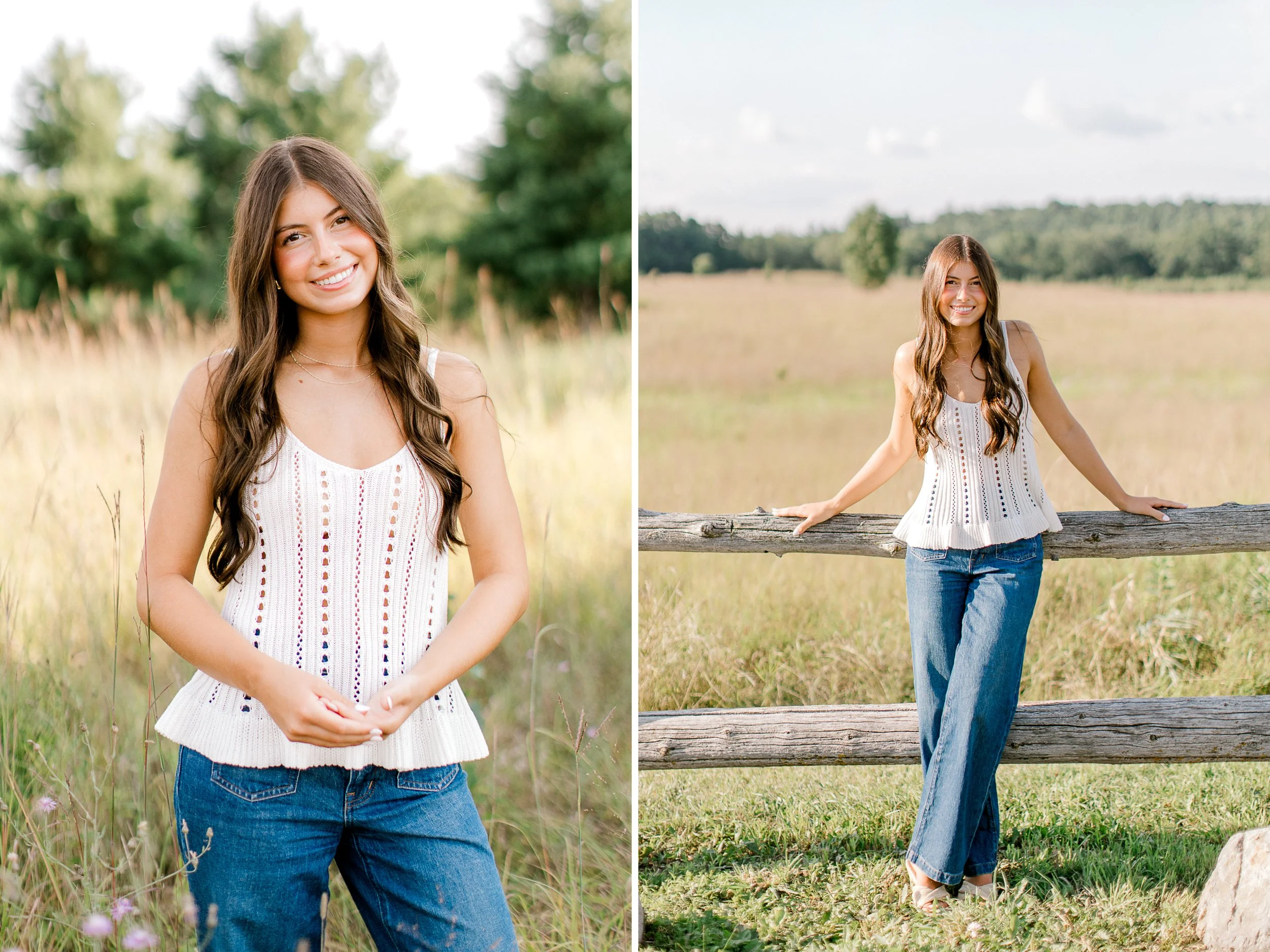Senior girl portrait session | West Michigan Senior Photos | Wildflower field senior photos | Laurenda Marie Photography | Grand Rapids Photographer
