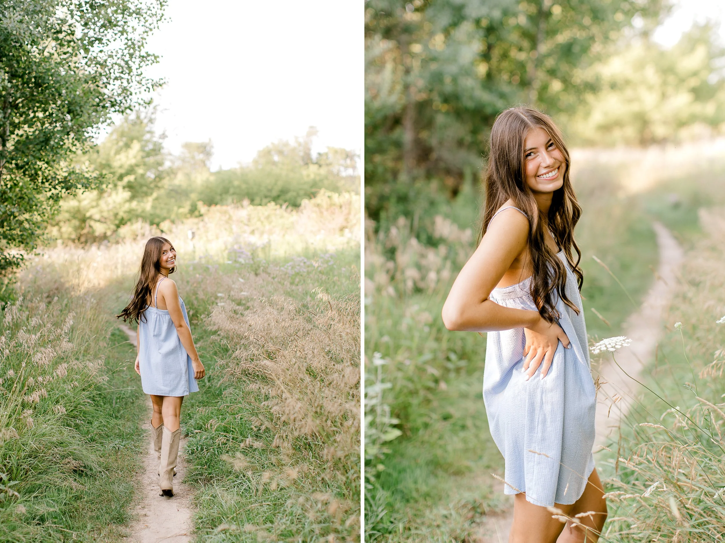 Senior girl portrait session | West Michigan Senior Photos | Wildflower field senior photos | Laurenda Marie Photography | Grand Rapids Photographer