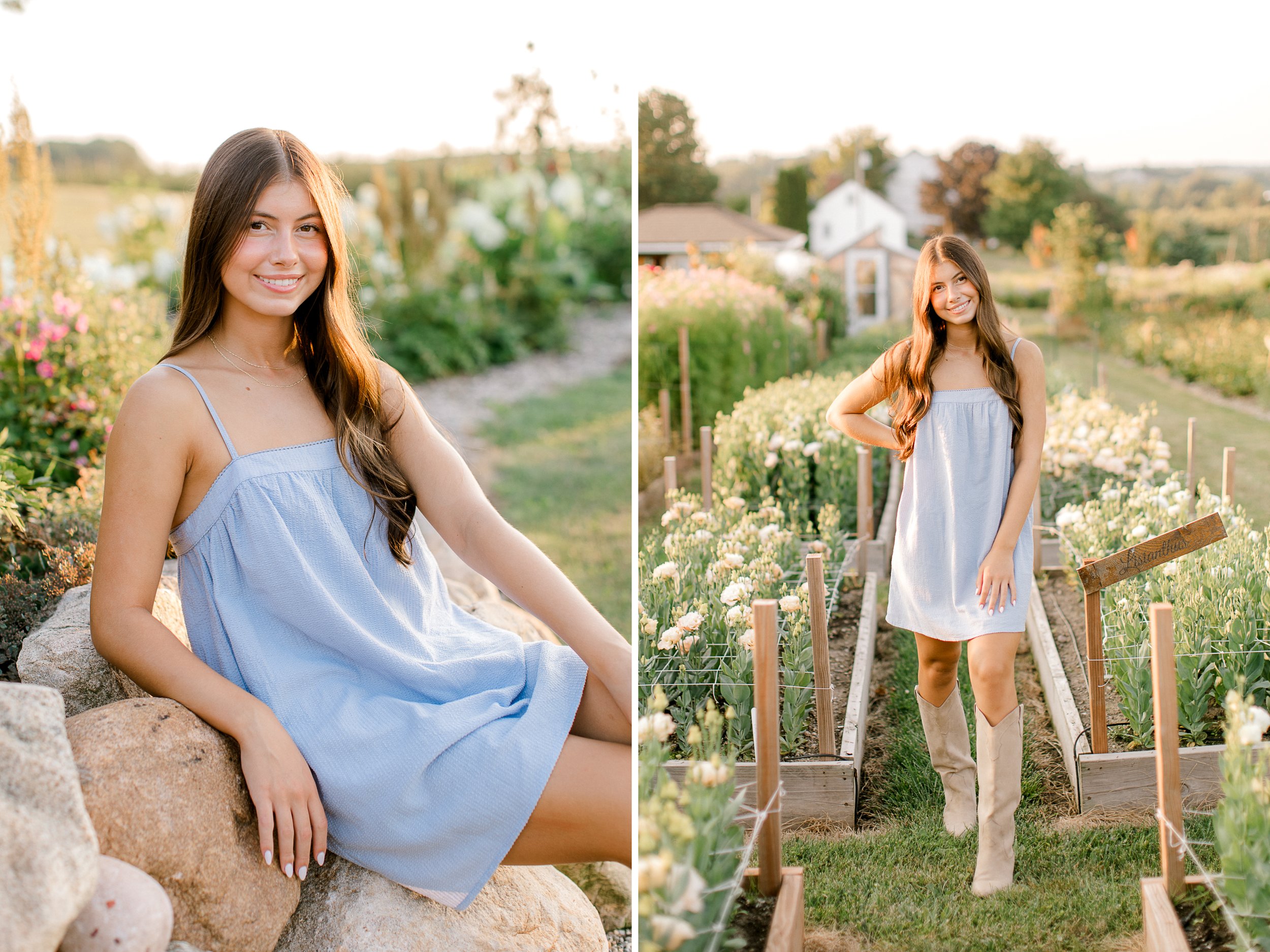 Wildflower Senior Session with Cora | Sparta, Michigan