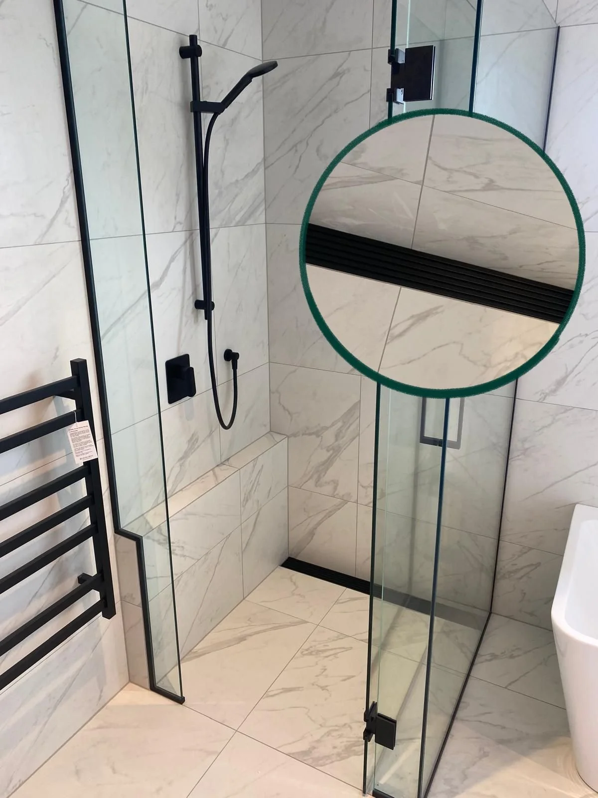 2 Wall mounted Shower Channel - grill 