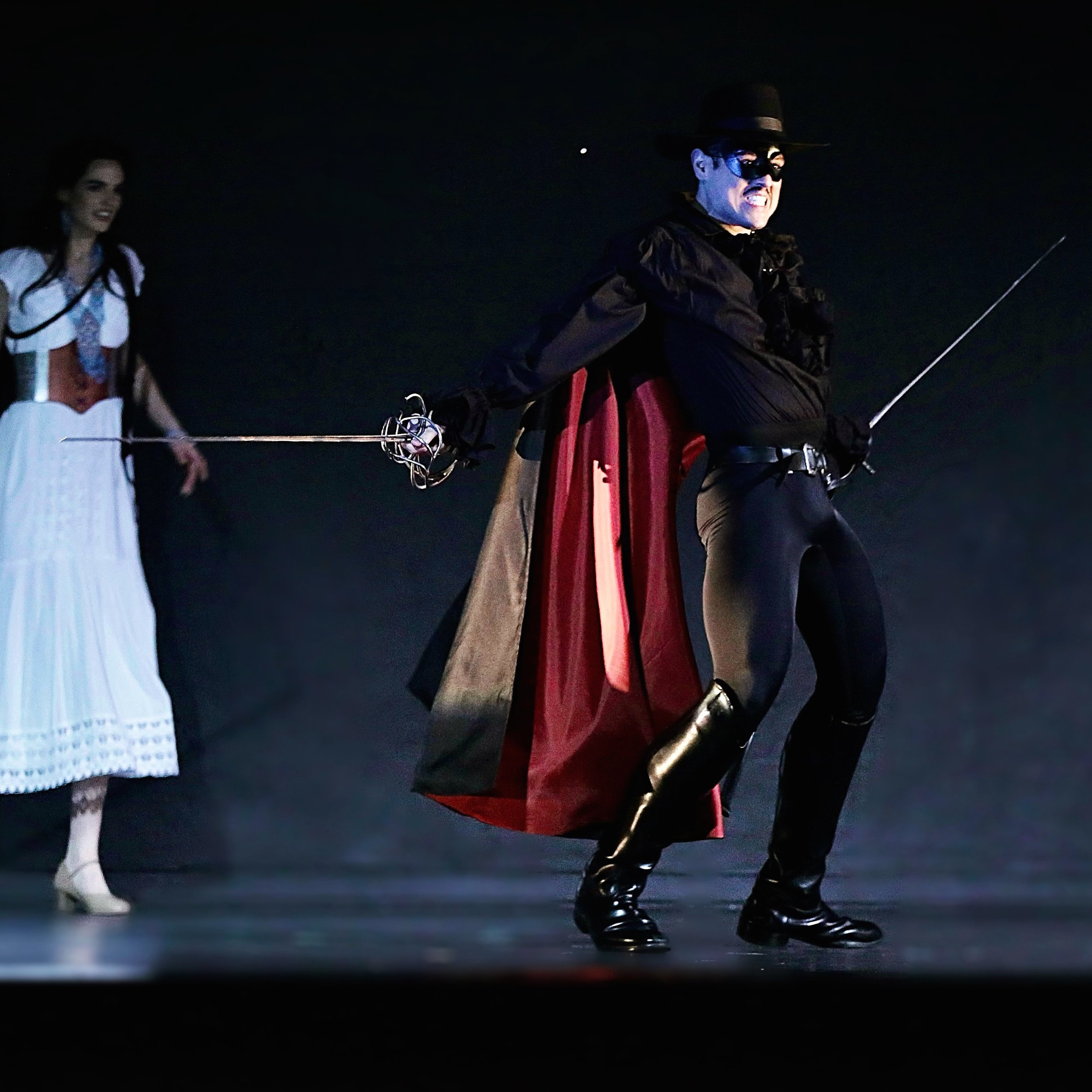 César Delgado as ‘Zorro’ in Zorro (FWO - World Premiere).