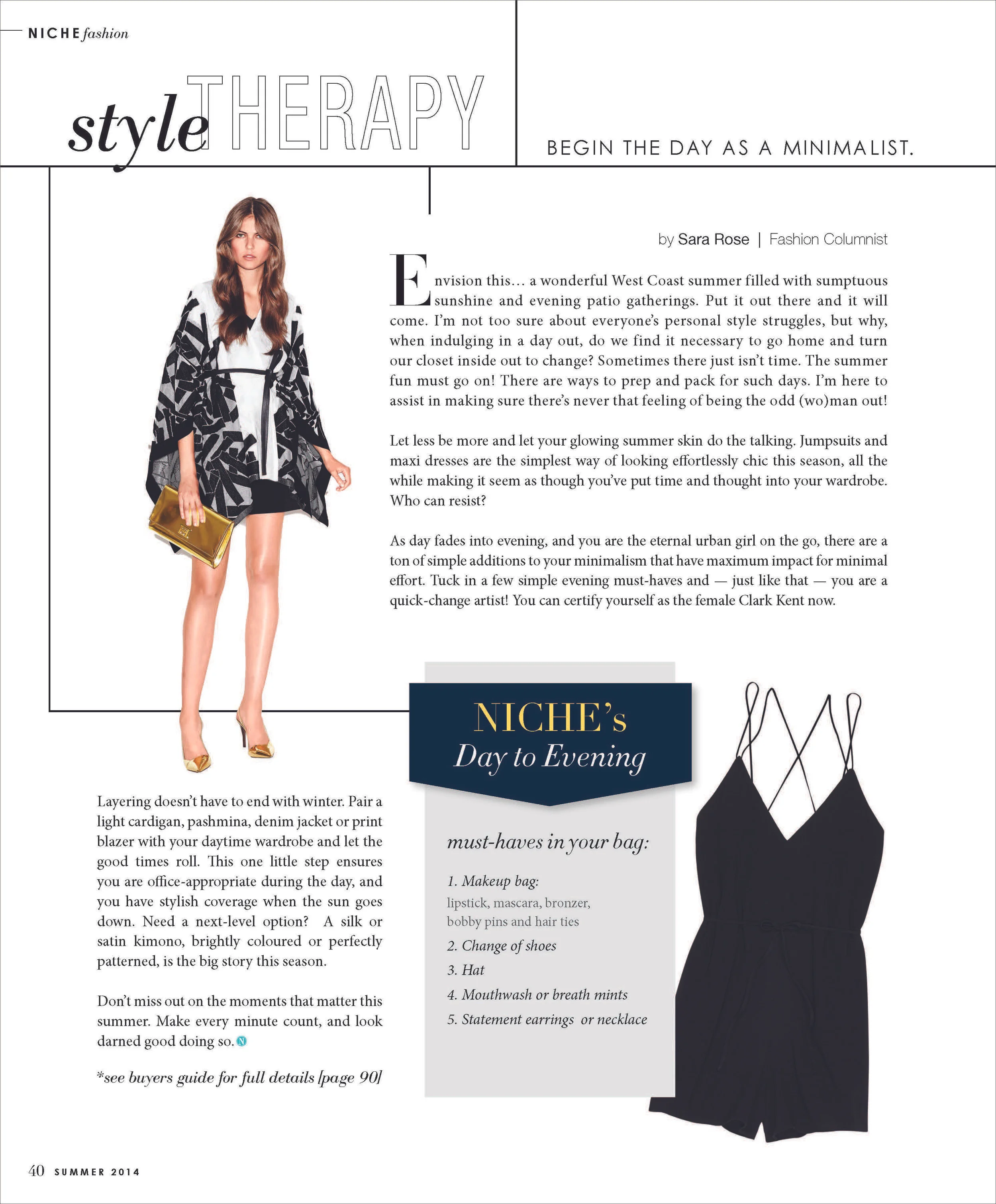 The minimalist look of Style Therapy is designed to compliment the context of the article.