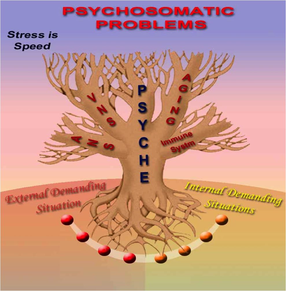 Stress can manifest as disturbance and imbalance in any aspect of our phisiology