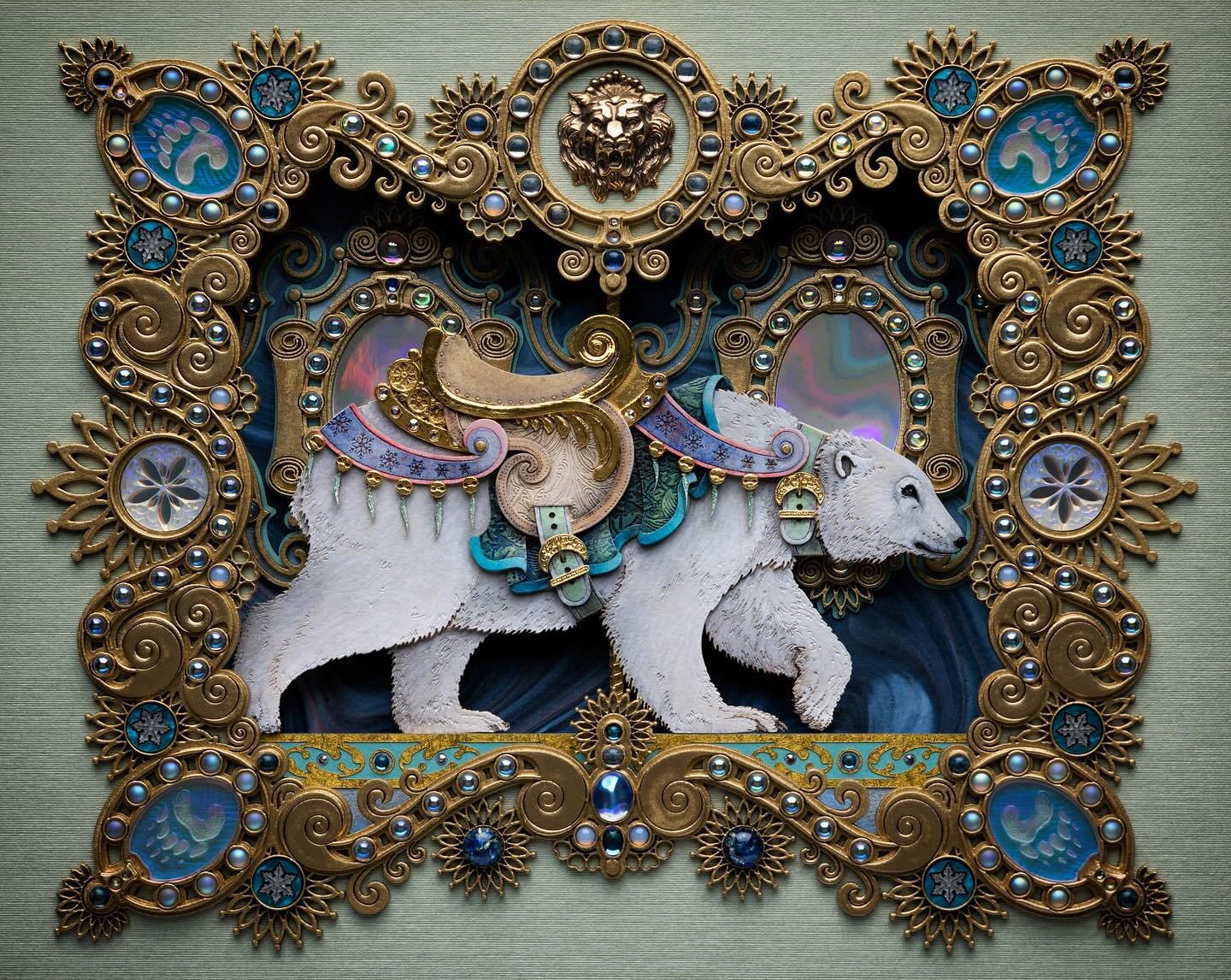 I&rsquo;m going to be ordering a sample woven blanket of this piece soon! It will be done by the same company that made my unicorn blankets. Are there any other pieces of mine you guys might like to see as a blanket? 

#polarbear #carousel #carousela