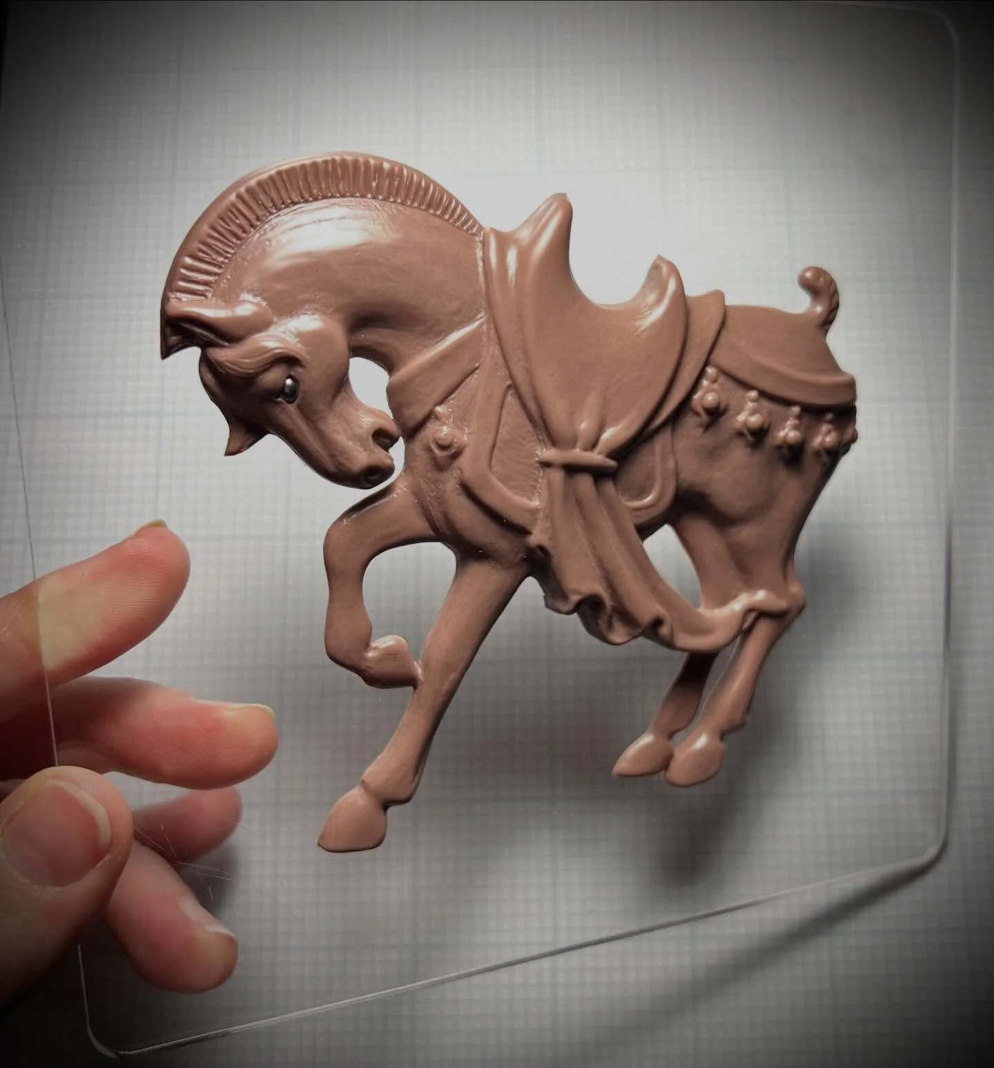 The Monster clay horse is done, now to pour the plaster mold. Wish me luck, if something goes wrong it could ruin the original and I&rsquo;ll have to start over! 

#yearofthehorse #lunarnewyear #valkariegallery #paperfauna #nicolegrosjean