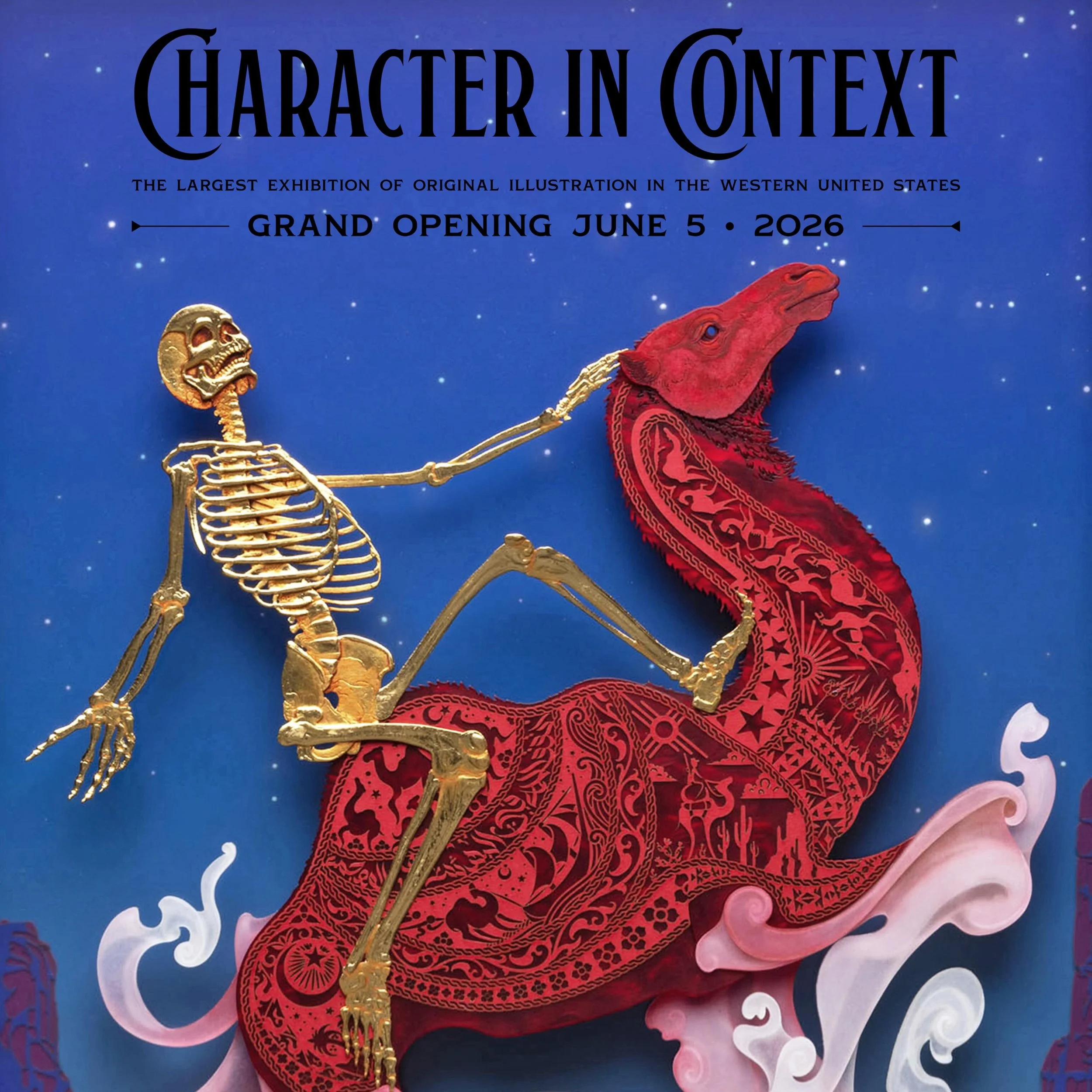 A sneak peek of my final artwork for Character in Context at @armitchellmuseum! The show preview is up and I have links in my bio and stories! 

#characterincontext #skeleton #camel #cutpaper #nicolegrosjean