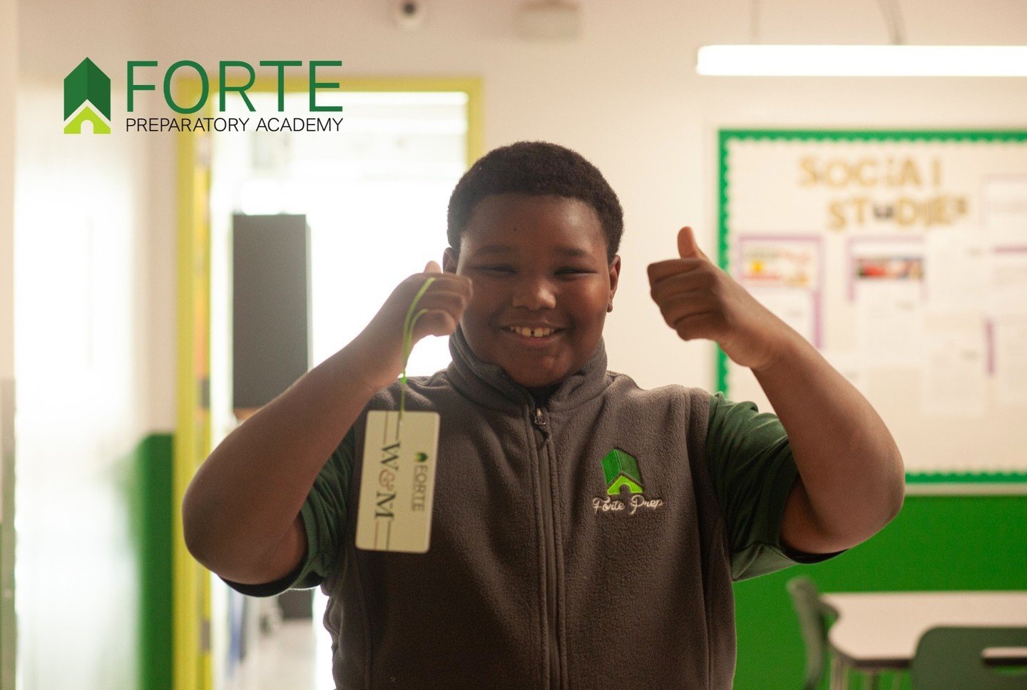 Looking for a middle school that gets a thumbs up from both students and parents? 

Look no further! 😄 

Forte Prep values academic and personal growth as well as community involvement so that both parents and students feel valued and supported. 

J