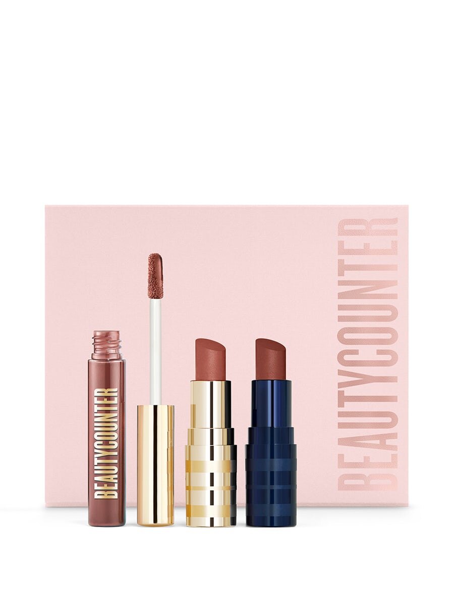 Rosewood Lip Trio by Beautycounter
