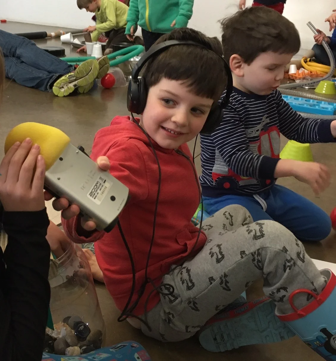 My two boys at Sunday Spot at the South London Gallery (SLG)