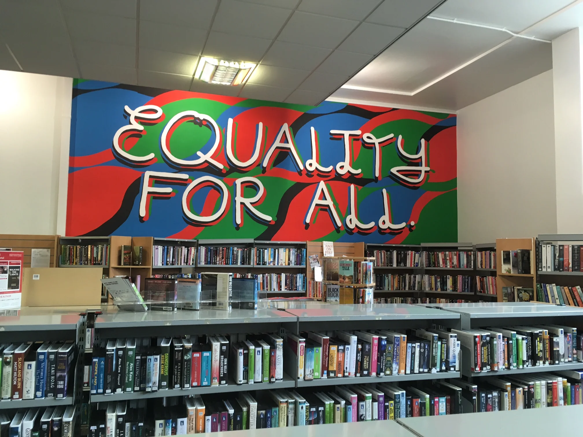 Mark Titchner at Hull central library