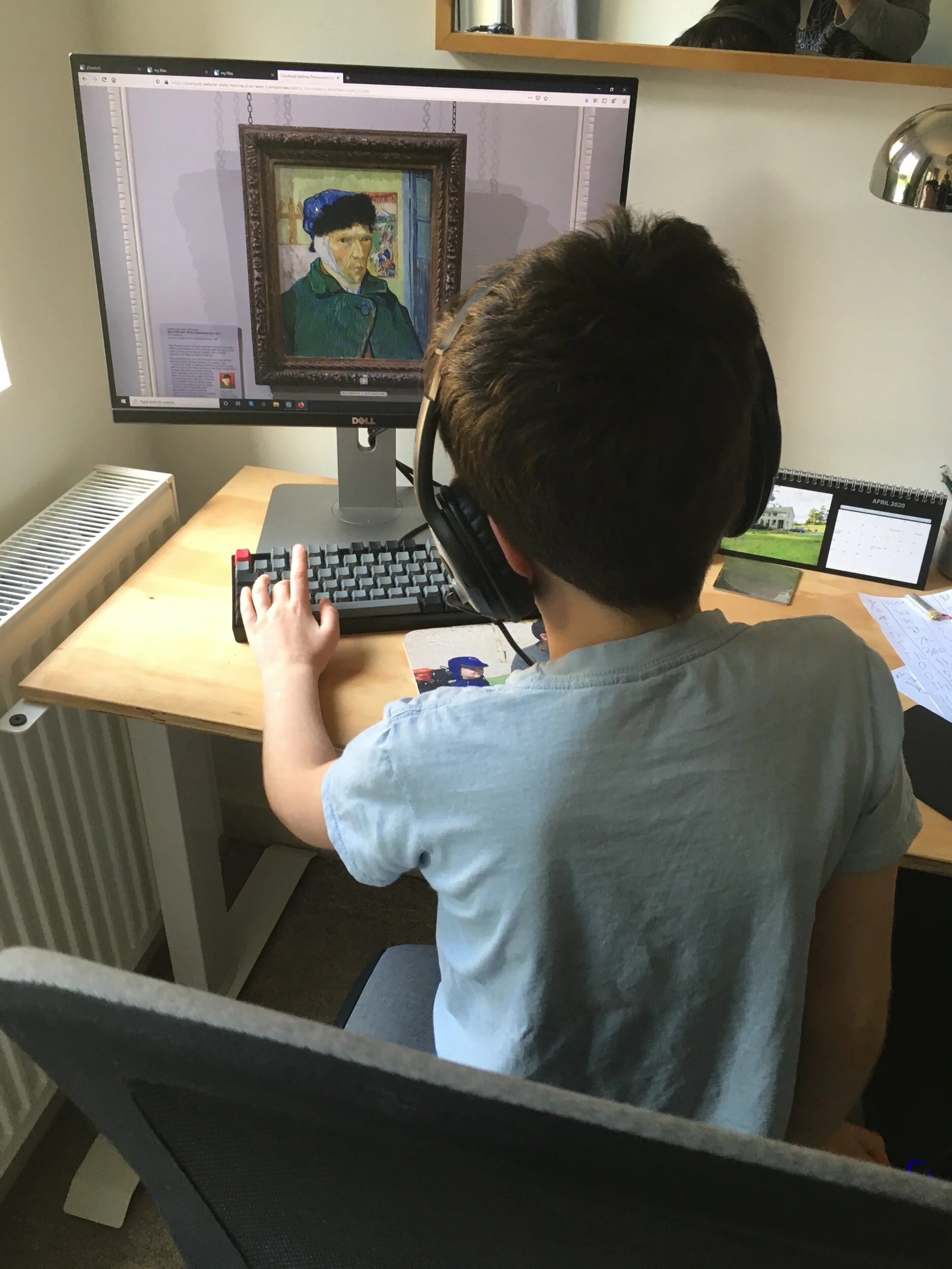 Looking at Van Gogh’s Self-portrait with Bandaged Ear as part of the Courtauld Gallery’s virtual tour