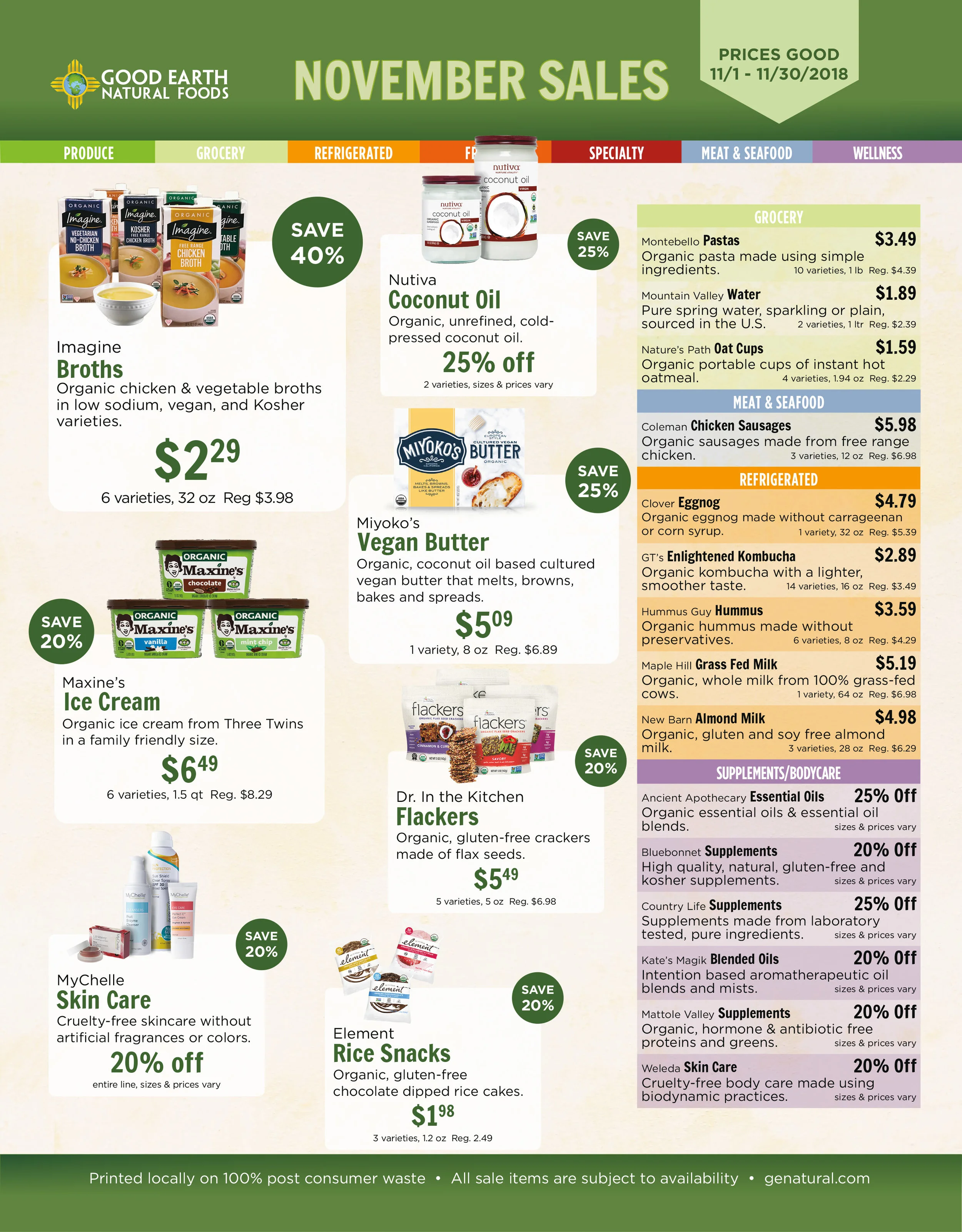 Updated monthly sales sheet