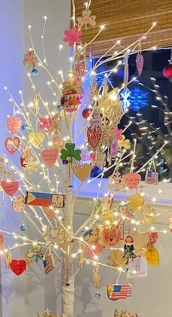 The Studio's Caring Tree is for Cares, Concerns, and Prayers