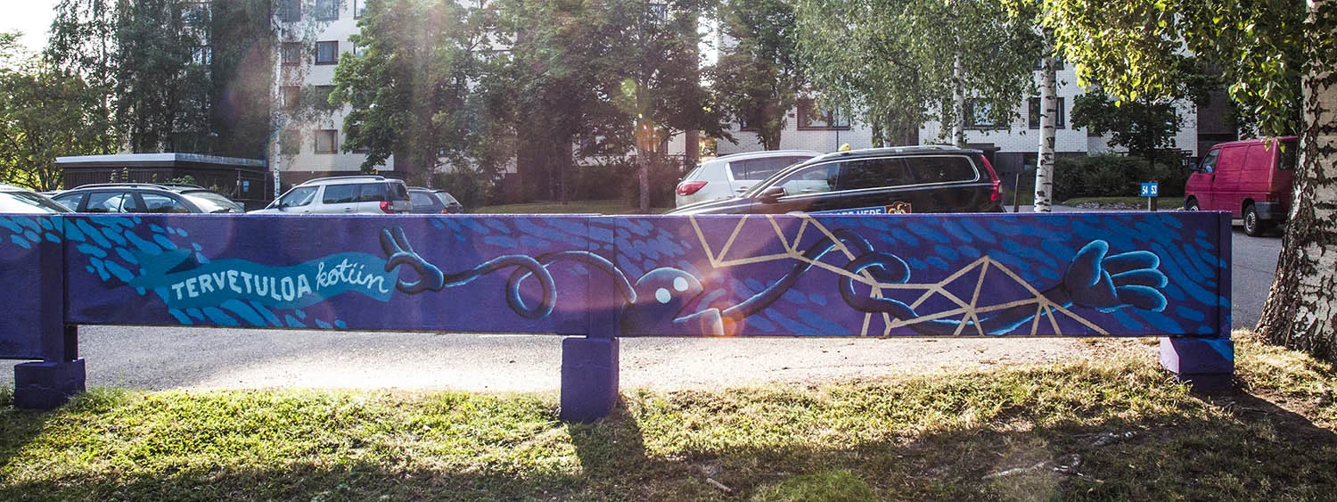 Street Art Vantaan teos as oy Myyrinrungolle (2015)