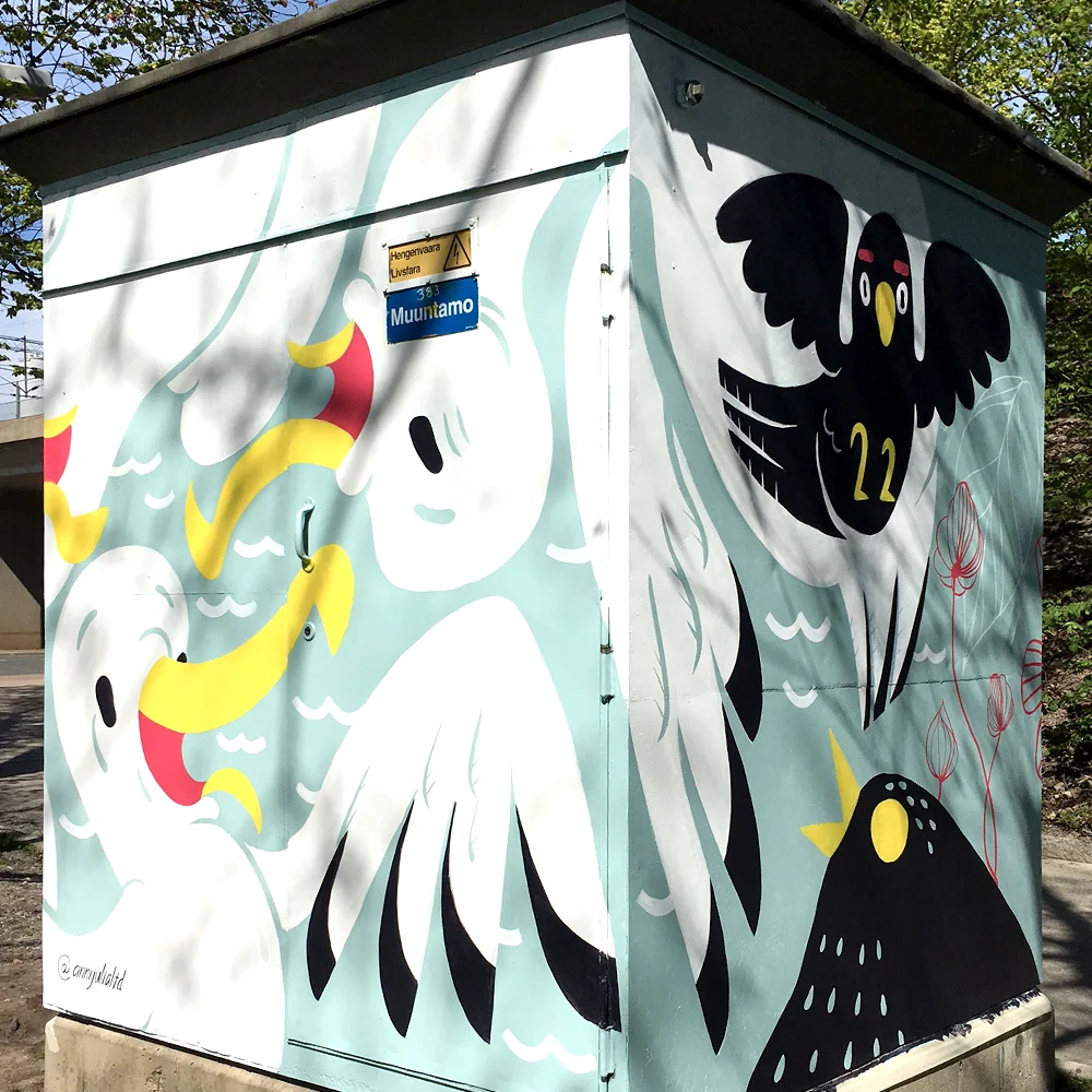 Electricity cabinet | 2018 | Linnunlauluntie, Helsinki