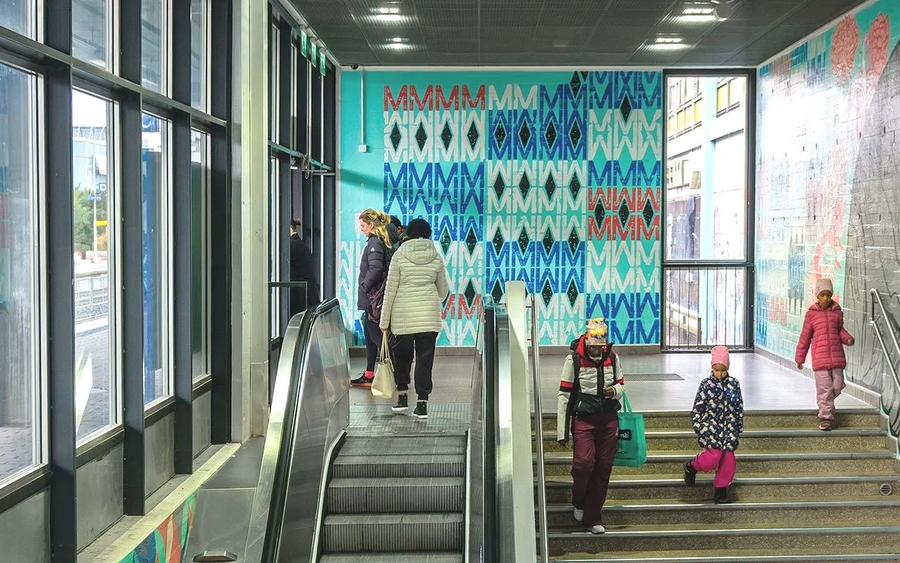   Myyrmäki train station, Vantaa Finland 2015                                     Image Vantaan kaupunginmuseo/Eero Happonen 