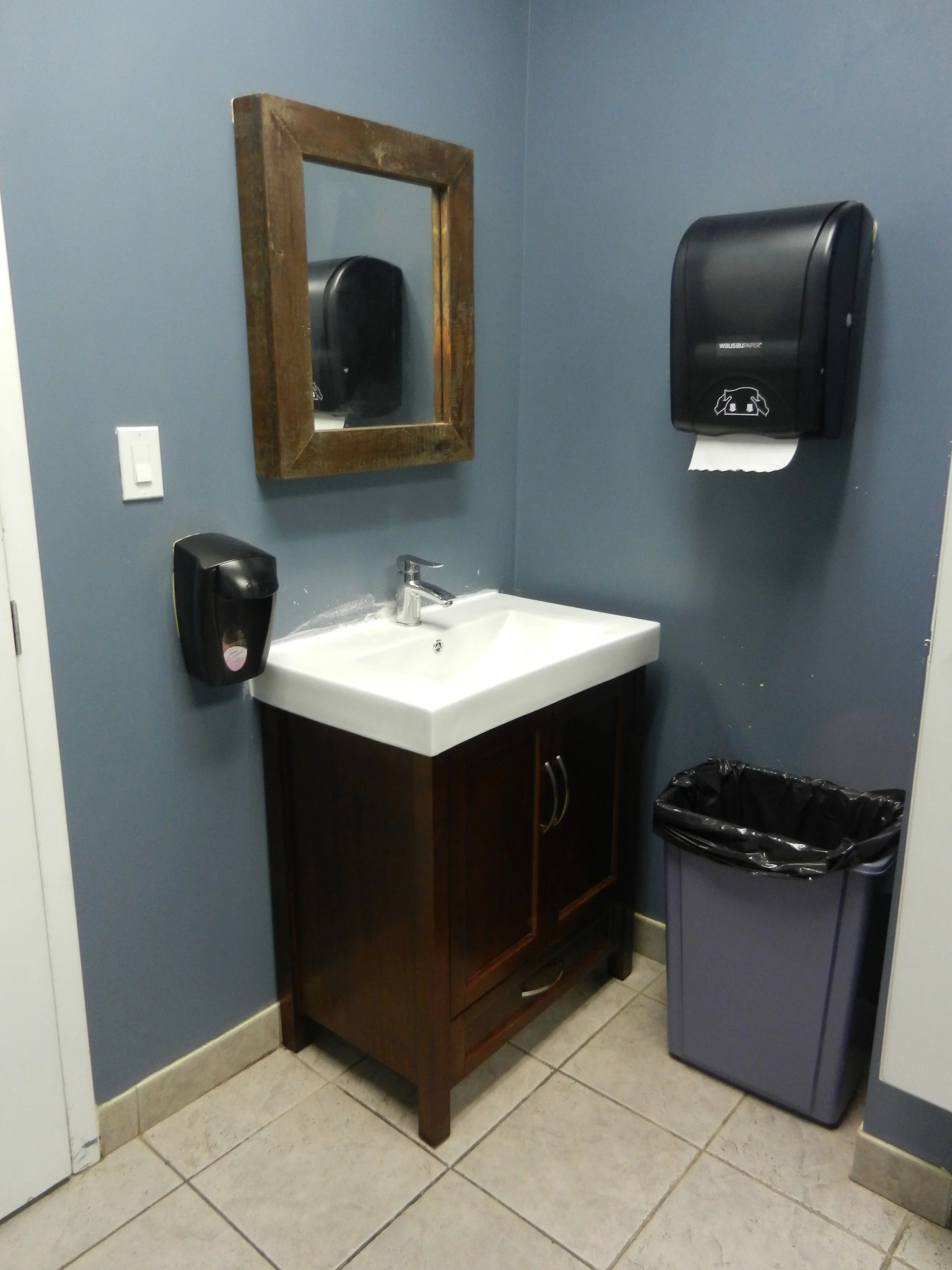 Picture of accessible bathroom (Sink area).