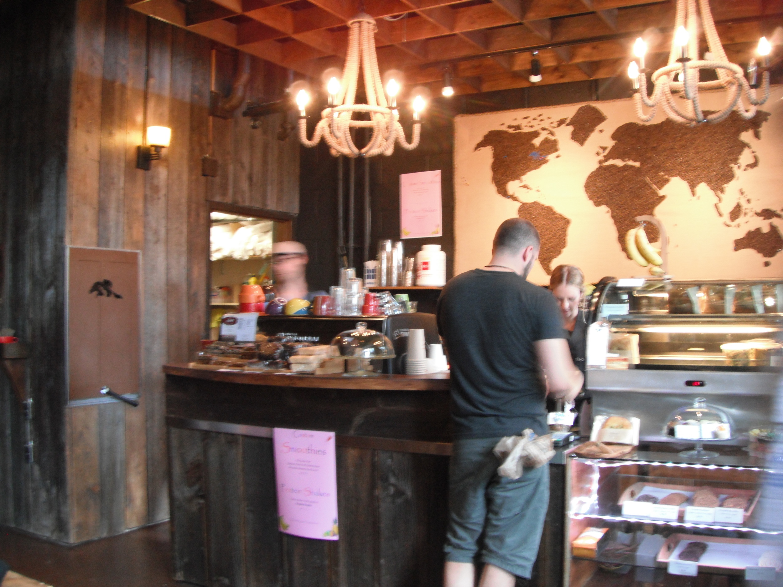 Picture of espresso bar and cash counter