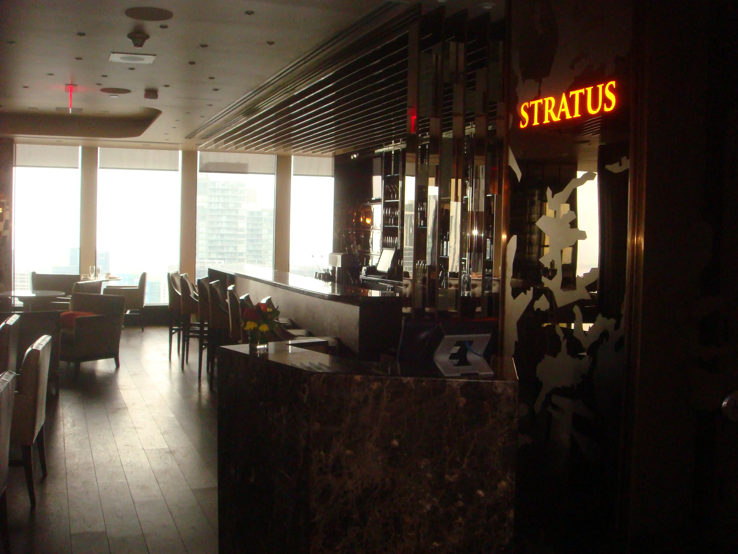 Picture of bar and dining room tables
