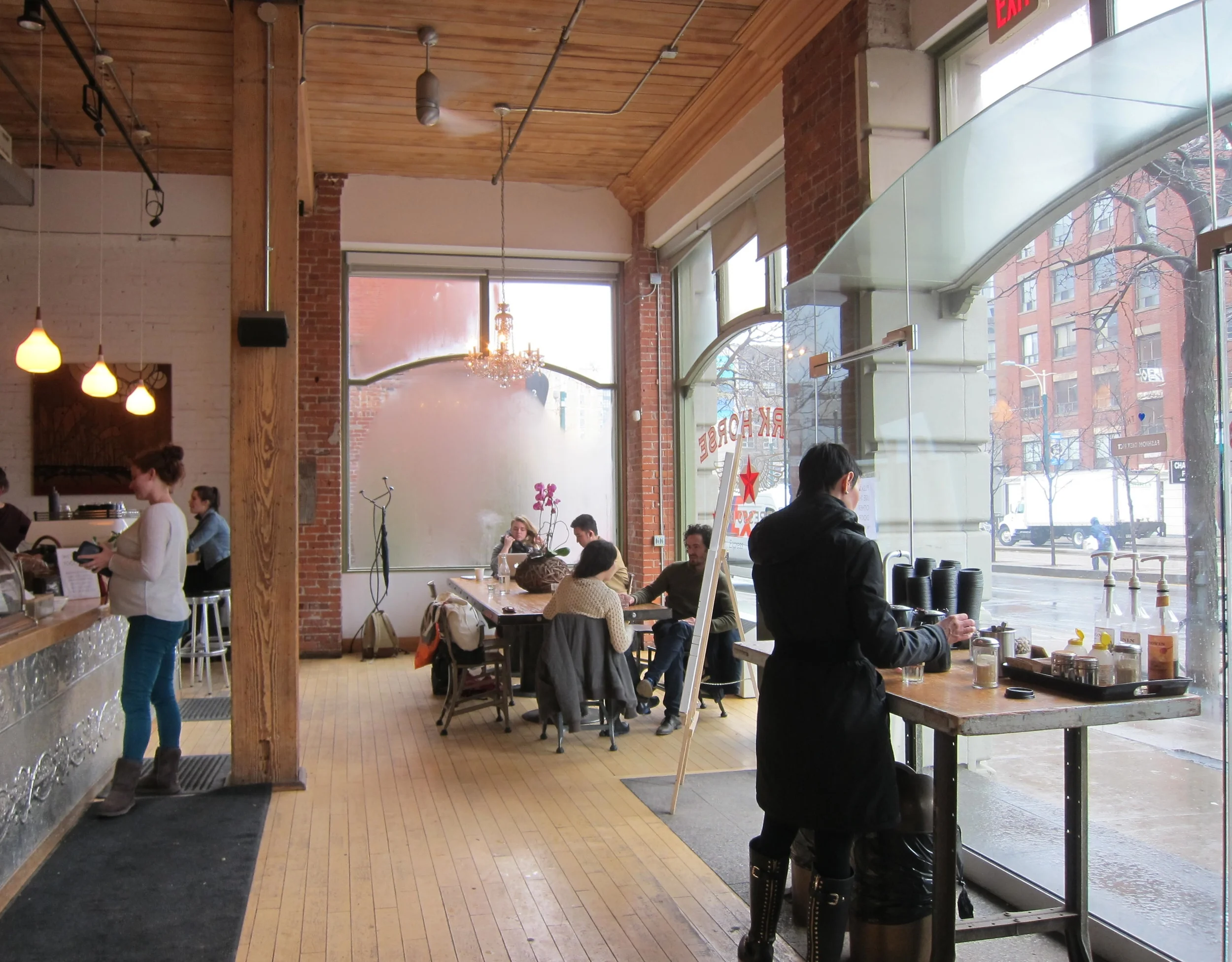 Picture of accessible interior of cafe.