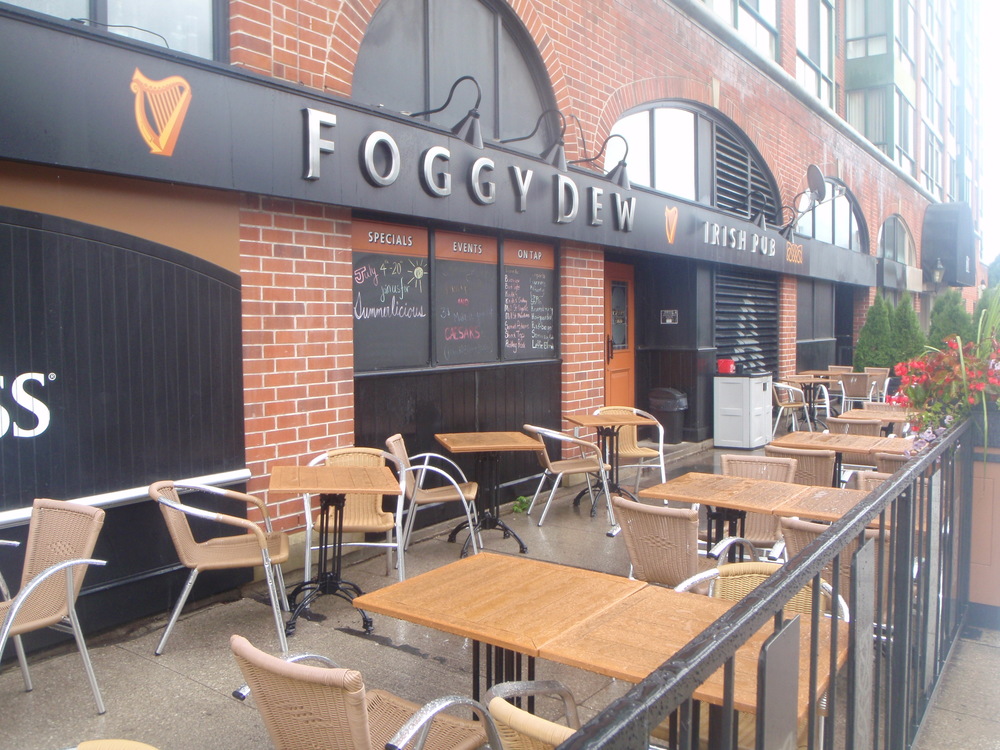 Patio at the foggy dew