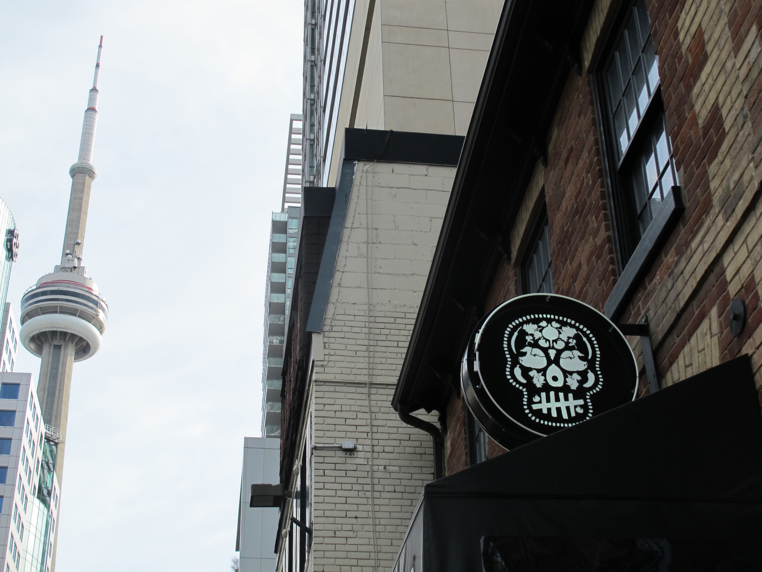 Picture of the accessible entrance with CN Tower in the background