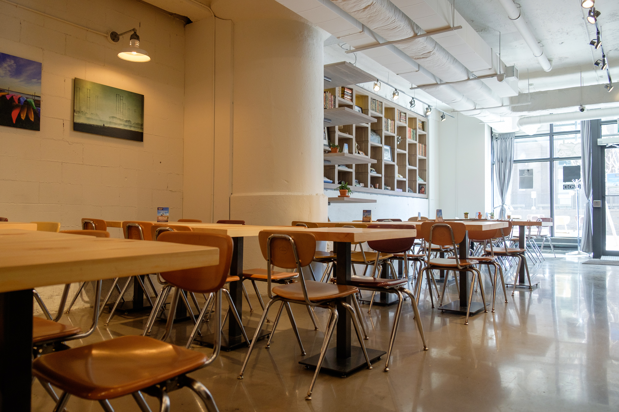 picture of interior space with tables