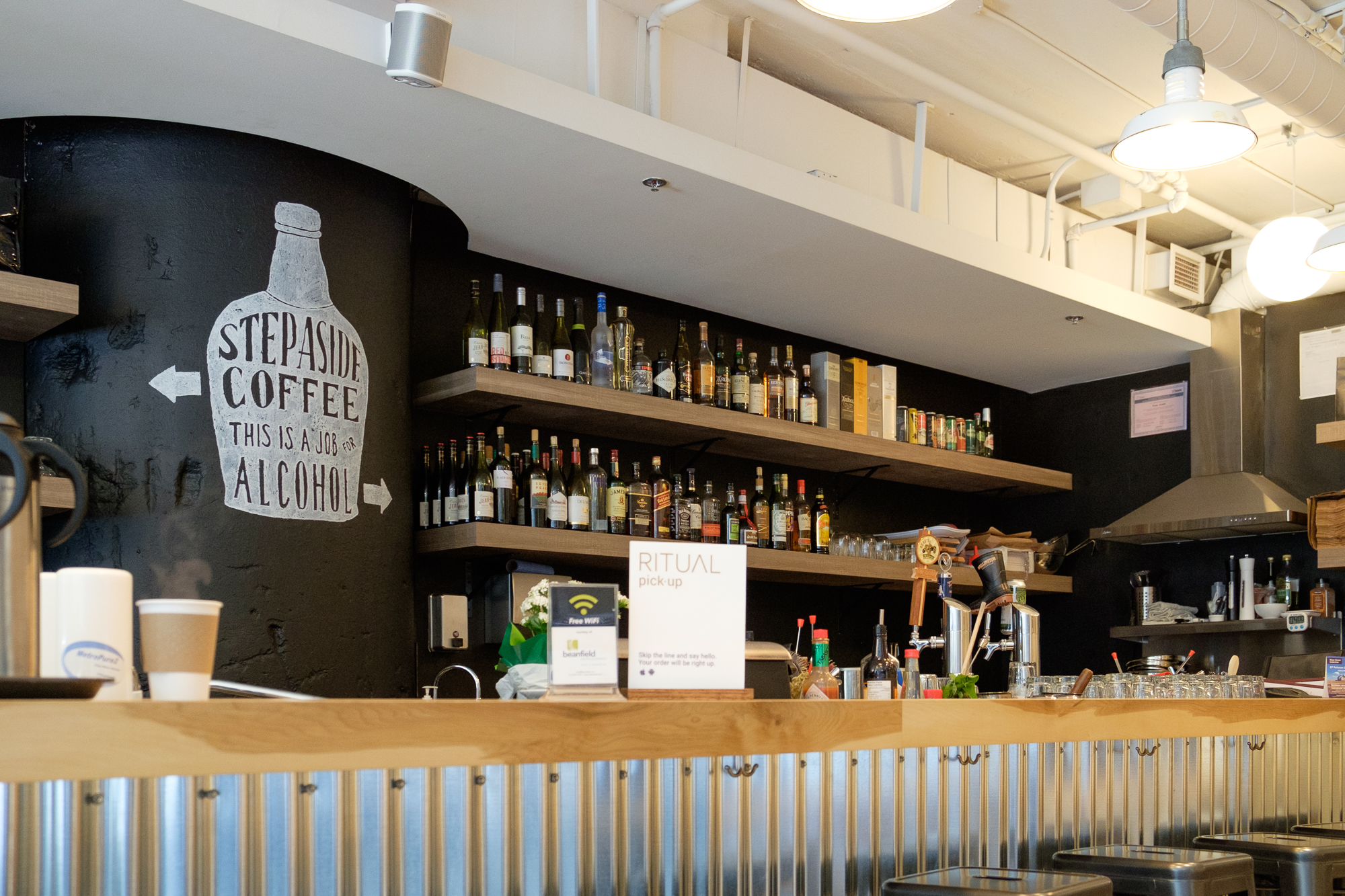 Picture of bar area with stool seating