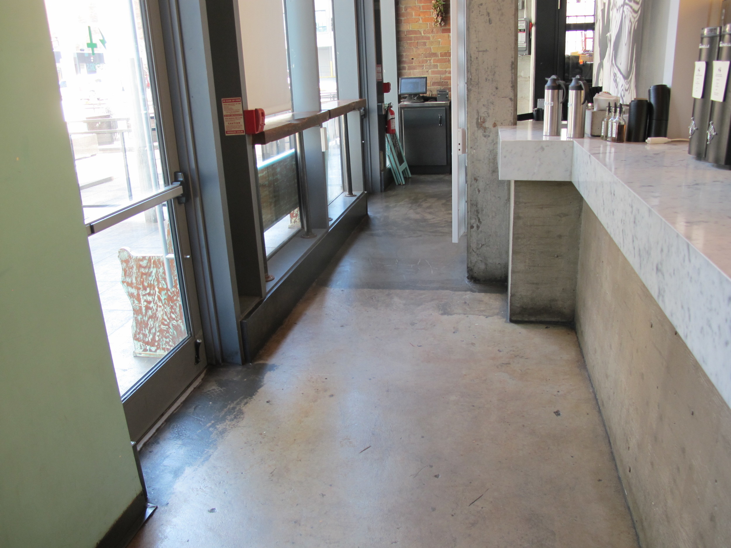 Picture of two entrances from the inside